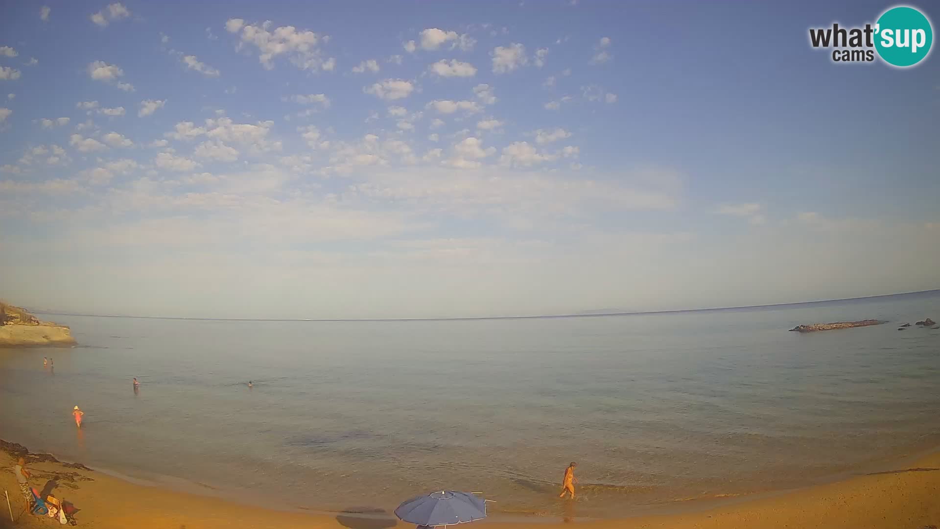 Lu Bagnu spletna kamera v živo Plaža Ampurias – Castelsardo – Sardinija – Italija