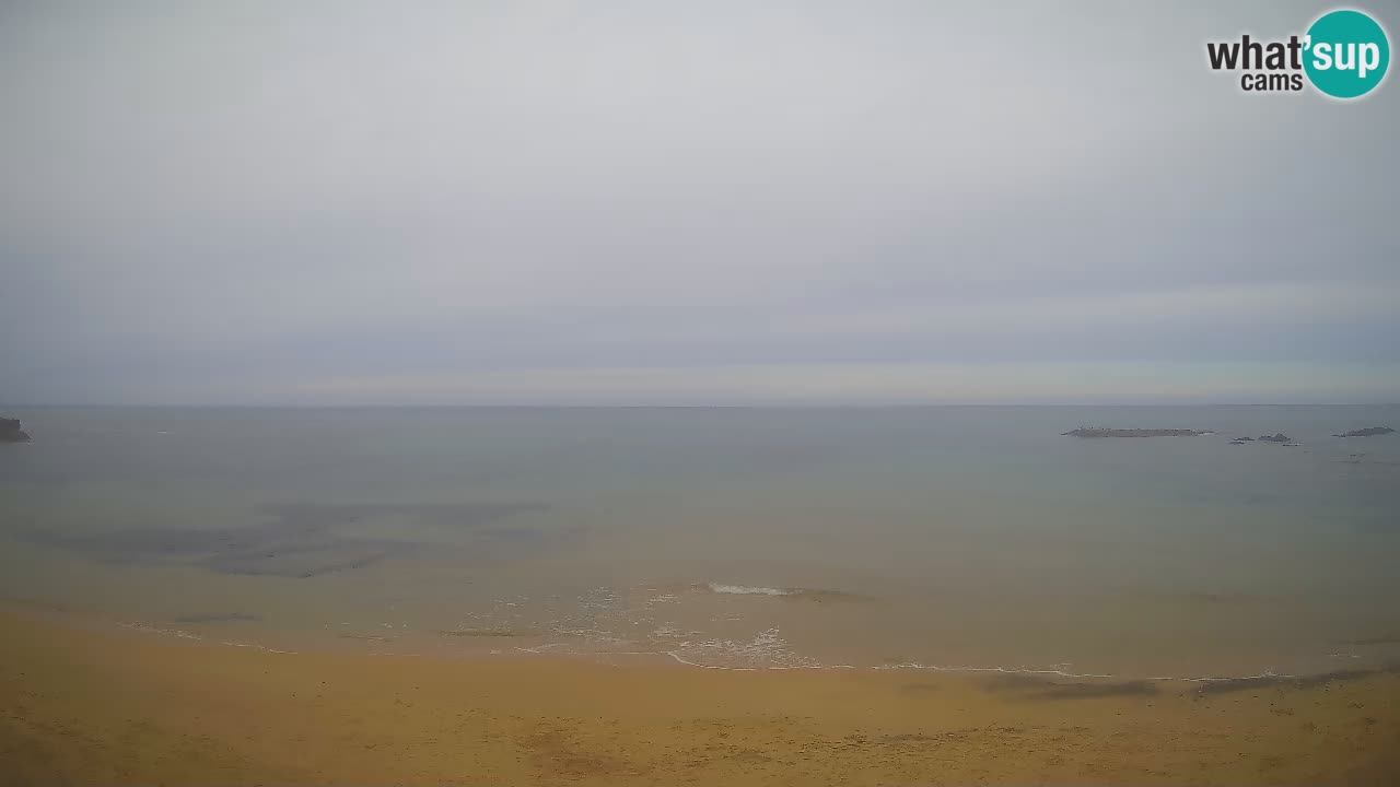 Lu Bagnu spletna kamera v živo Plaža Ampurias – Castelsardo – Sardinija – Italija