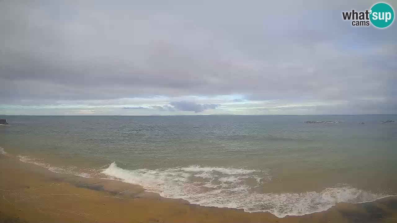 Lu Bagnu spletna kamera v živo Plaža Ampurias – Castelsardo – Sardinija – Italija