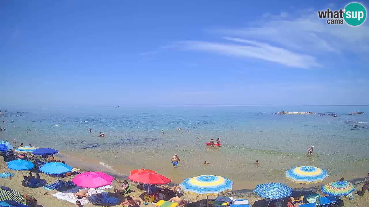 Lu Bagnu spletna kamera v živo Plaža Ampurias – Castelsardo – Sardinija – Italija