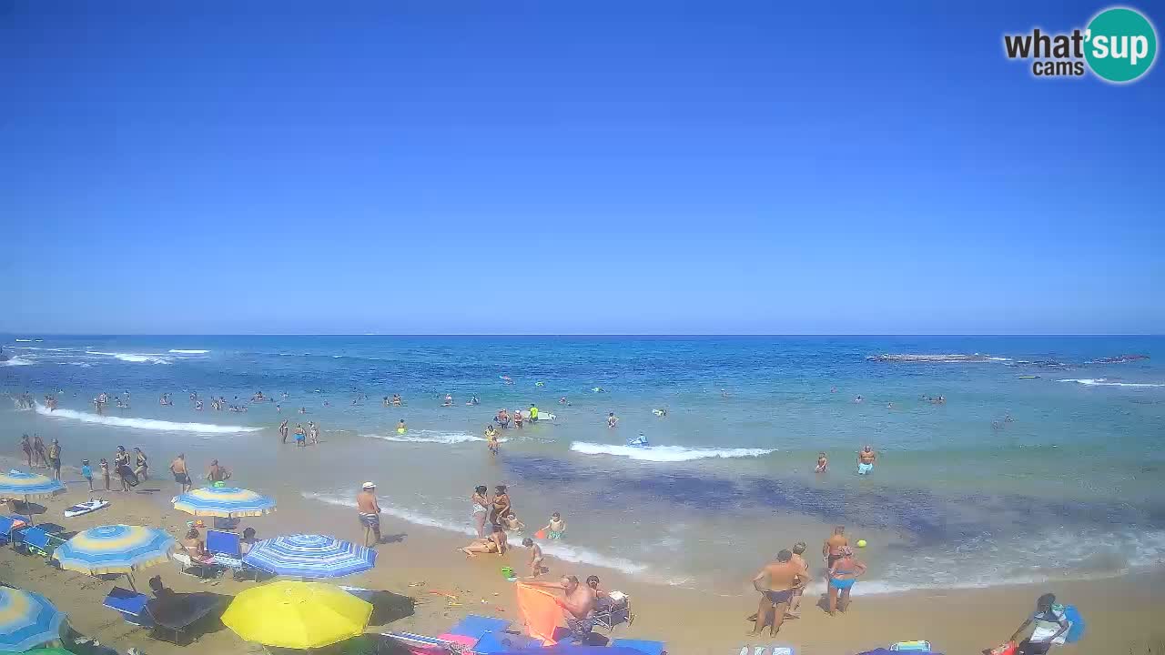 Lu Bagnu spletna kamera v živo Plaža Ampurias – Castelsardo – Sardinija – Italija
