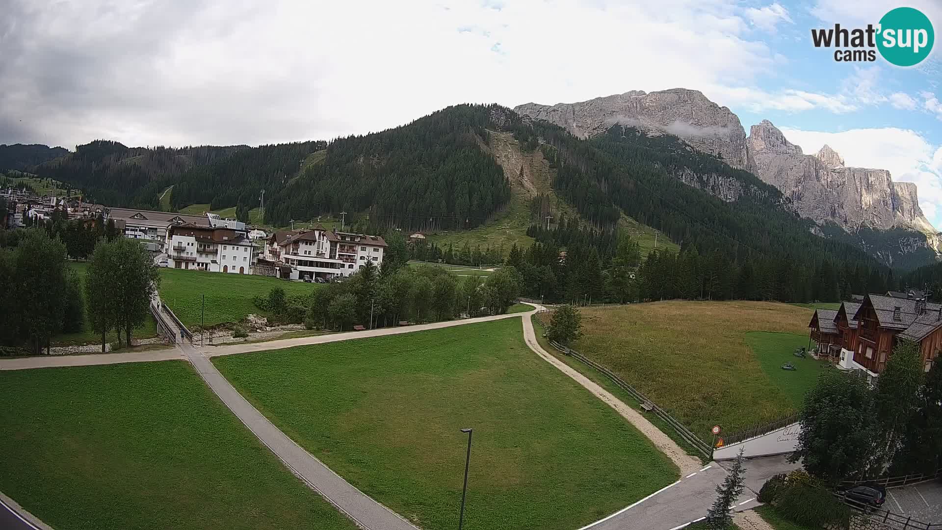 Webcam Corvara | Vista spettacolare Gruppo del Sella