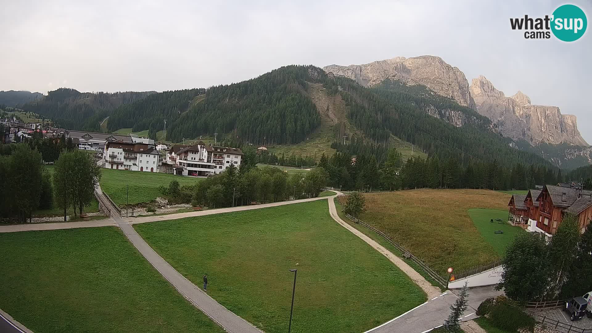 Webcam Corvara | Vista spettacolare Gruppo del Sella