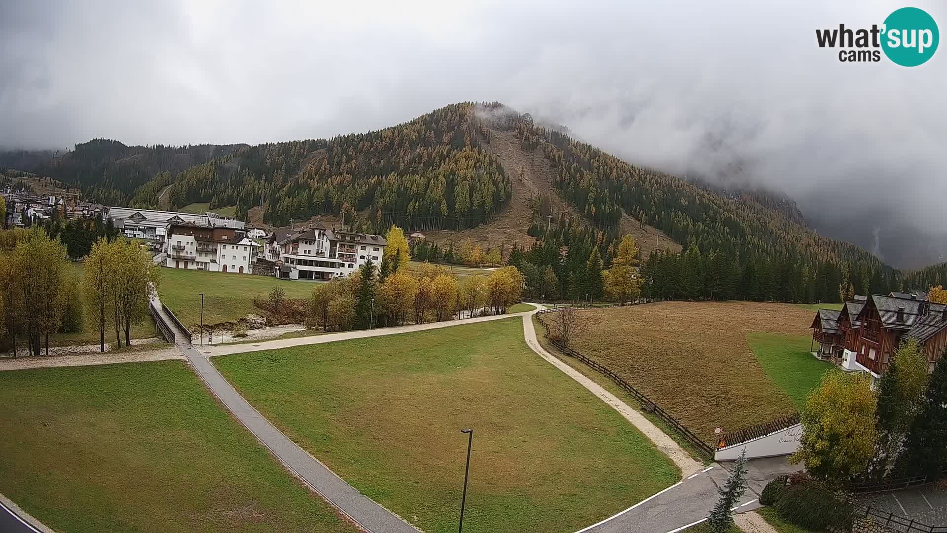 Webcam Corvara in Badia: Spectacular Views of the Sella Group