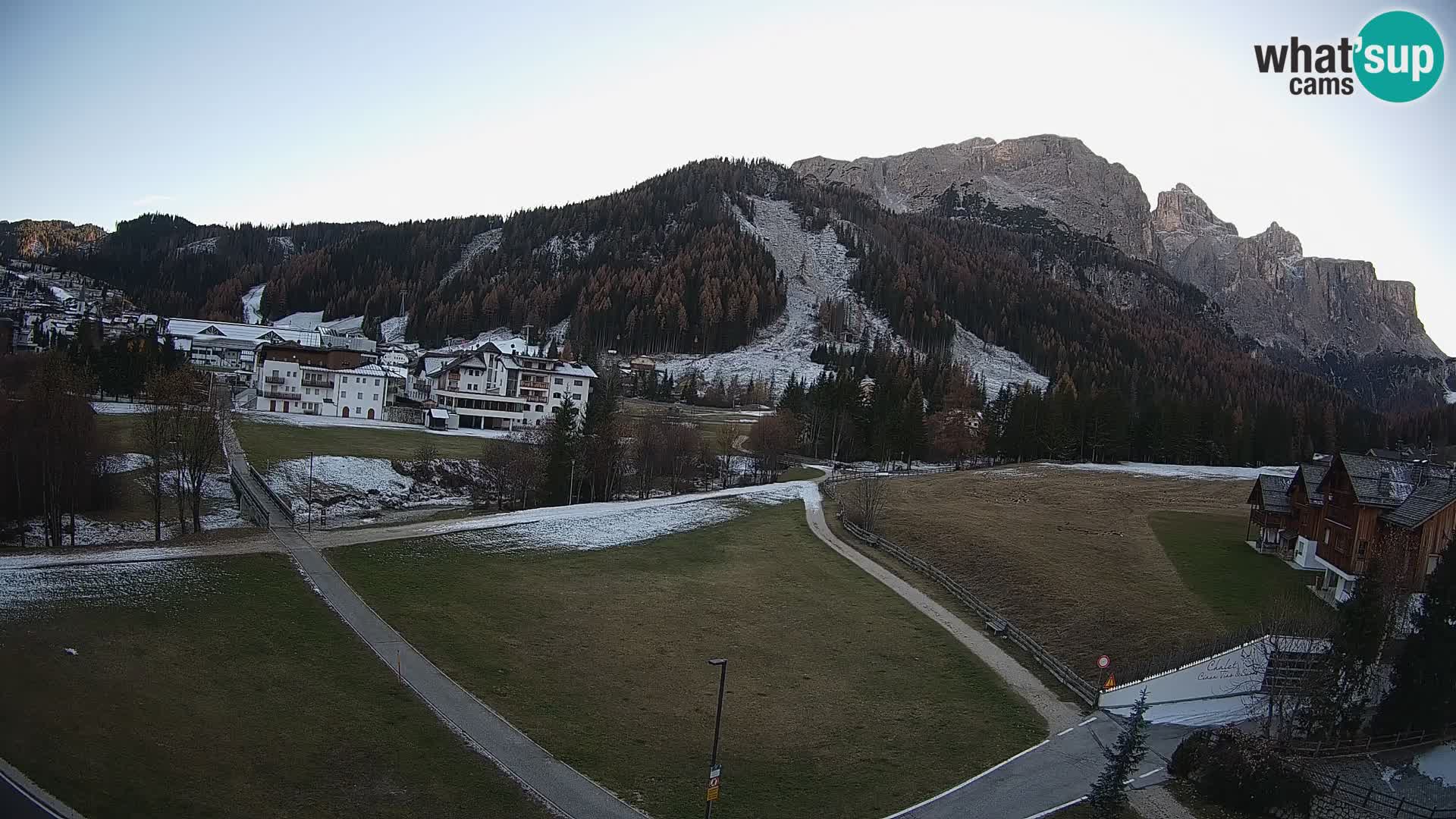 Webcam Corvara | Vista spettacolare Gruppo del Sella