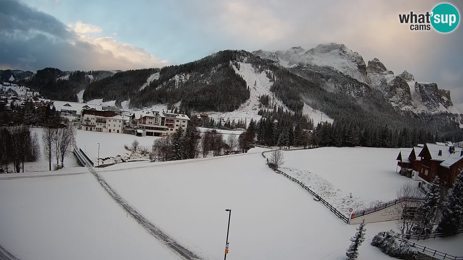 Webcam Corvara | Vista spettacolare Gruppo del Sella