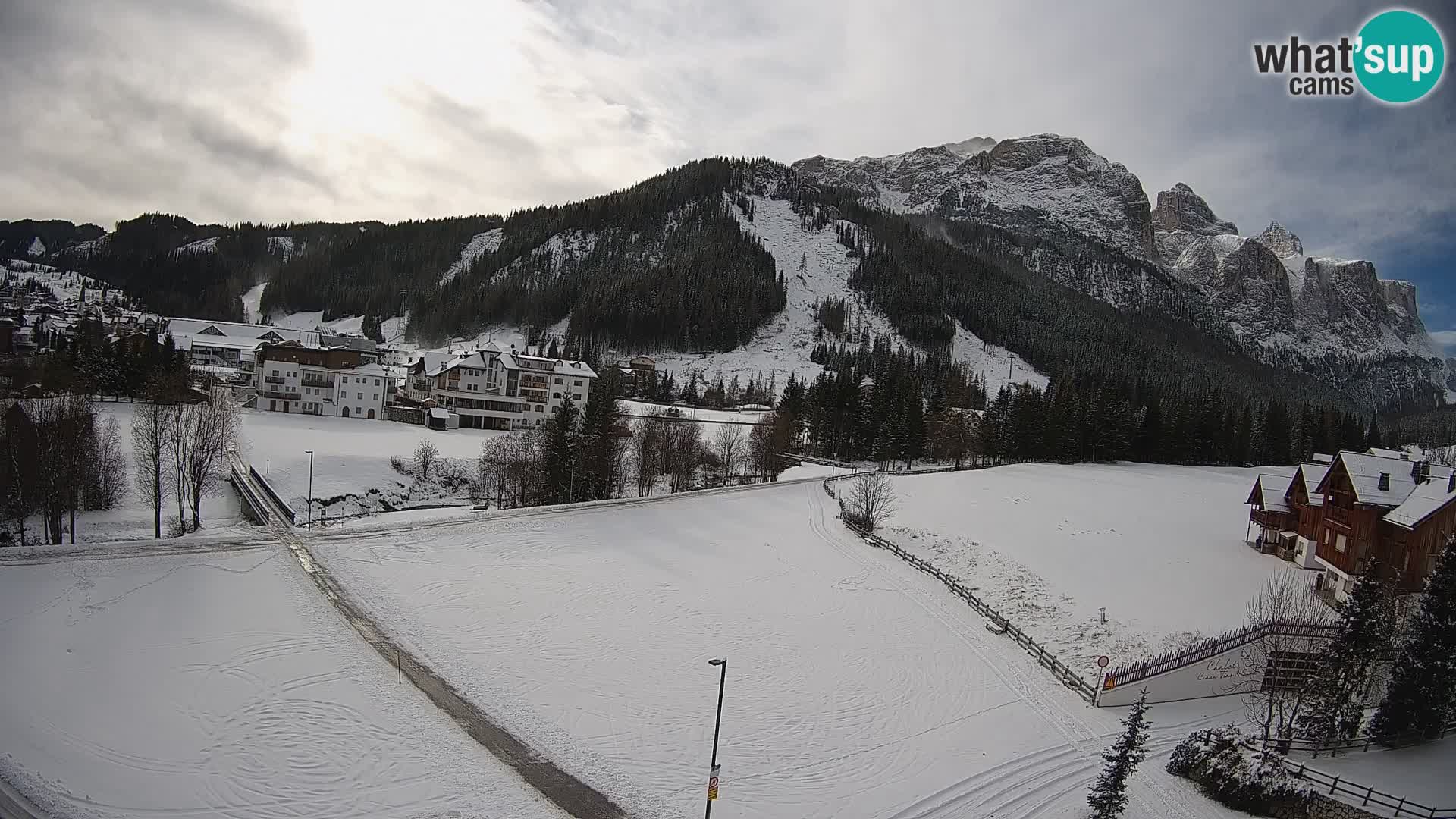 Webcam Corvara | Vista spettacolare Gruppo del Sella