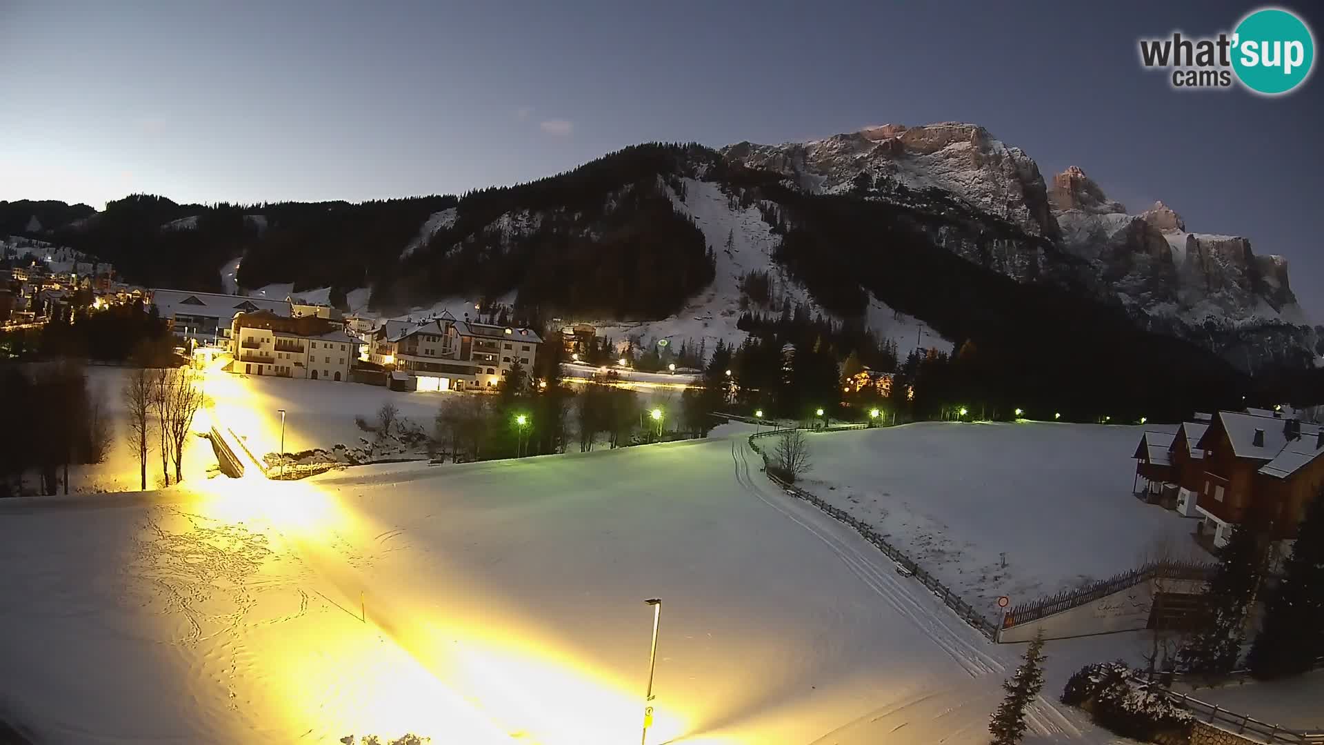 Webcam Corvara | Vista spettacolare Gruppo del Sella