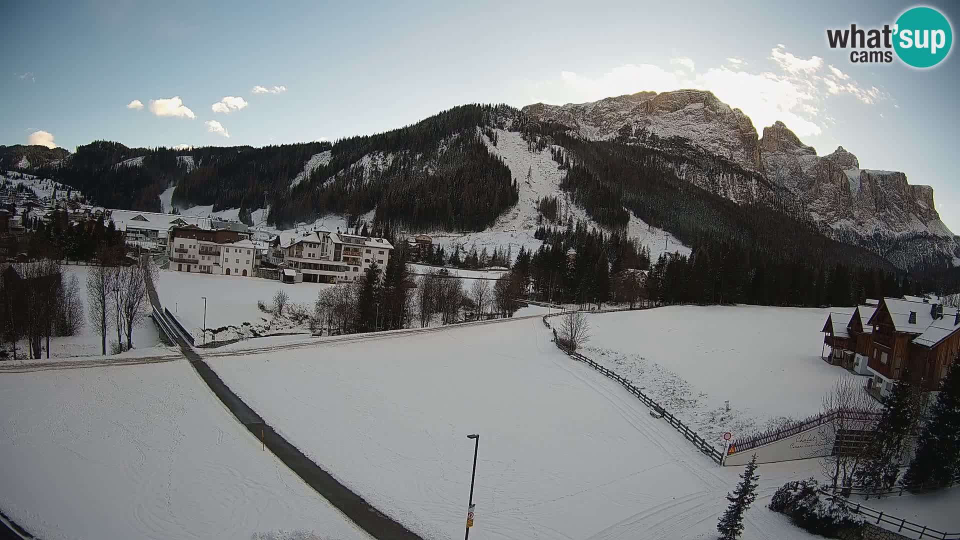 Webcam Corvara | Vista spettacolare Gruppo del Sella