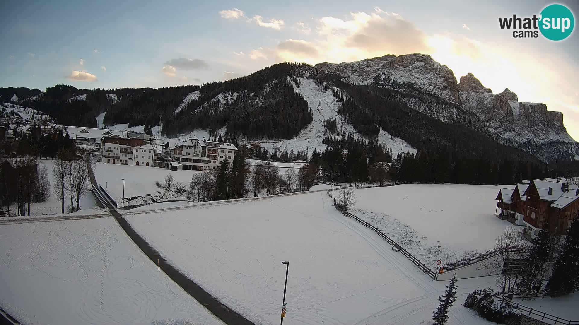 Webcam Corvara | Vista spettacolare Gruppo del Sella