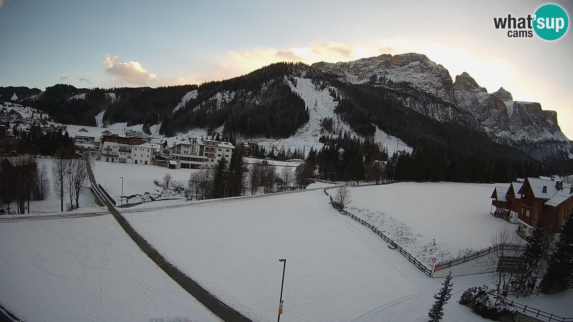 Webcam Corvara | Vista spettacolare Gruppo del Sella