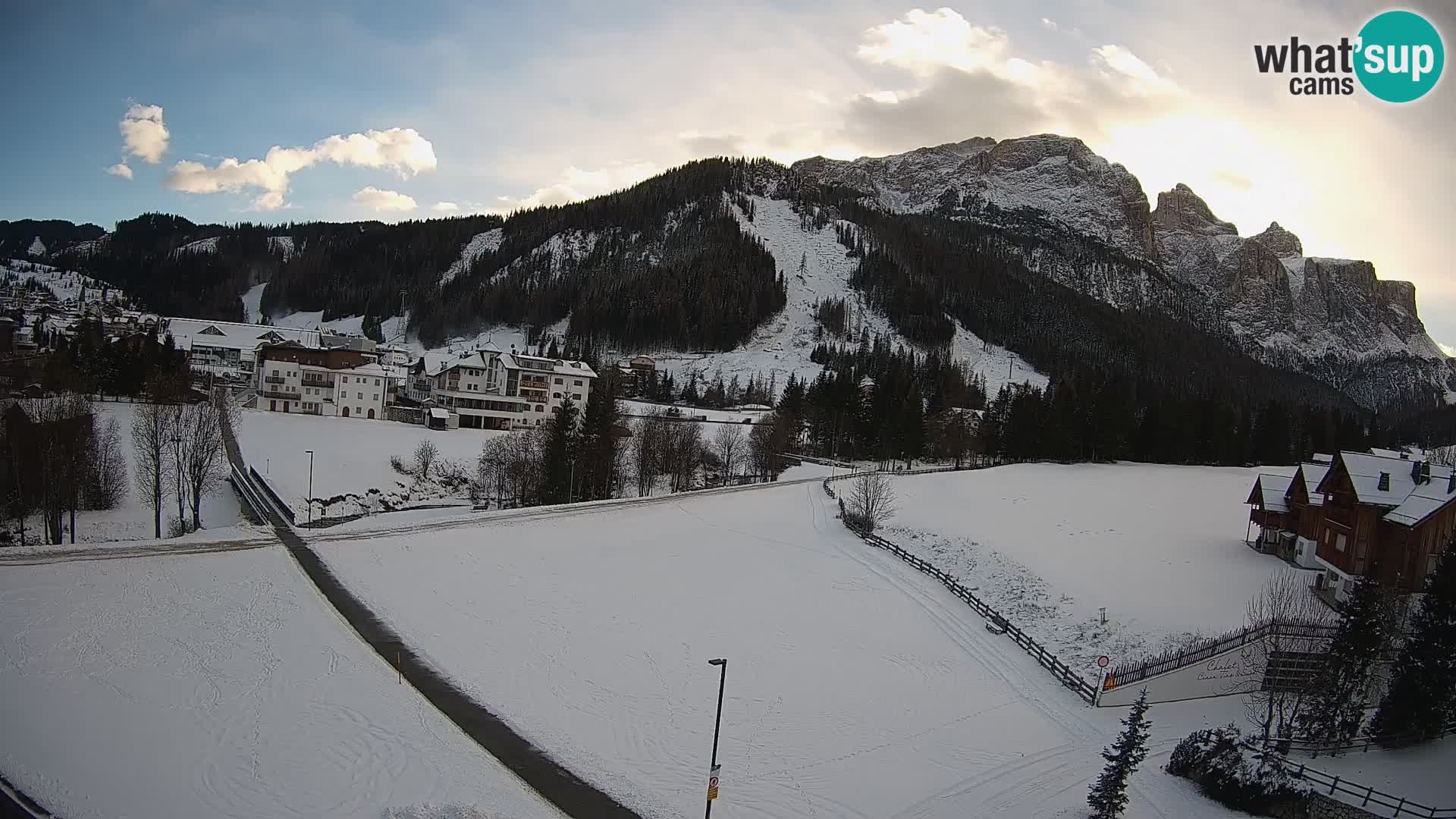 Webcam Corvara | Vista spettacolare Gruppo del Sella