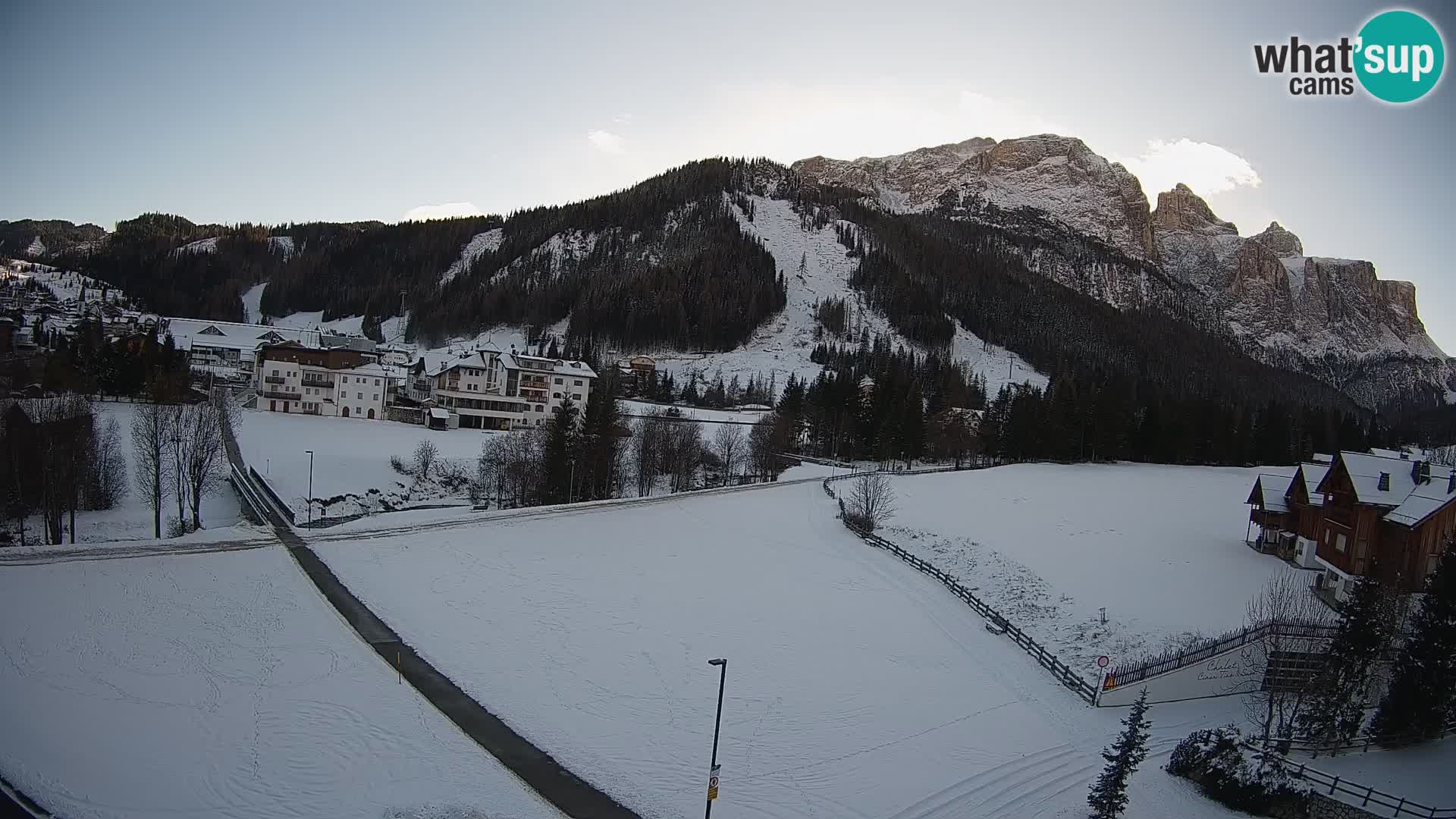 Webcam Corvara | Vista spettacolare Gruppo del Sella