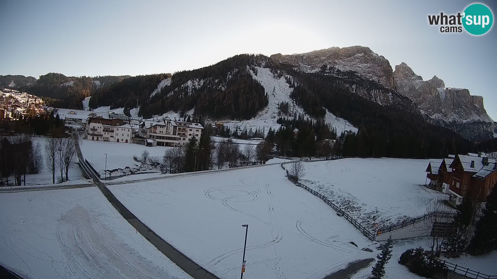 Webcam Corvara | Vista spettacolare Gruppo del Sella