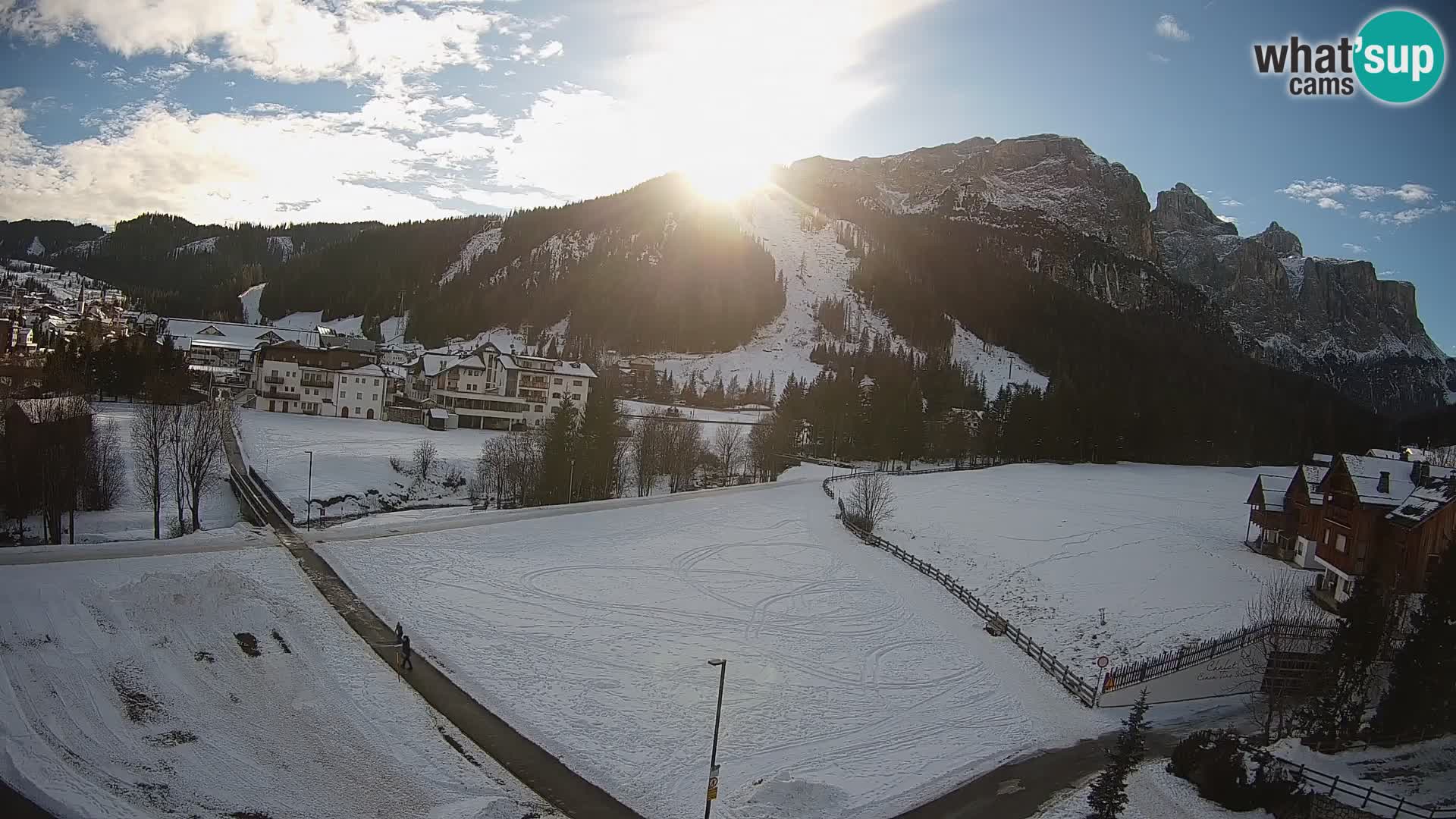 Webcam Corvara | Vista spettacolare Gruppo del Sella