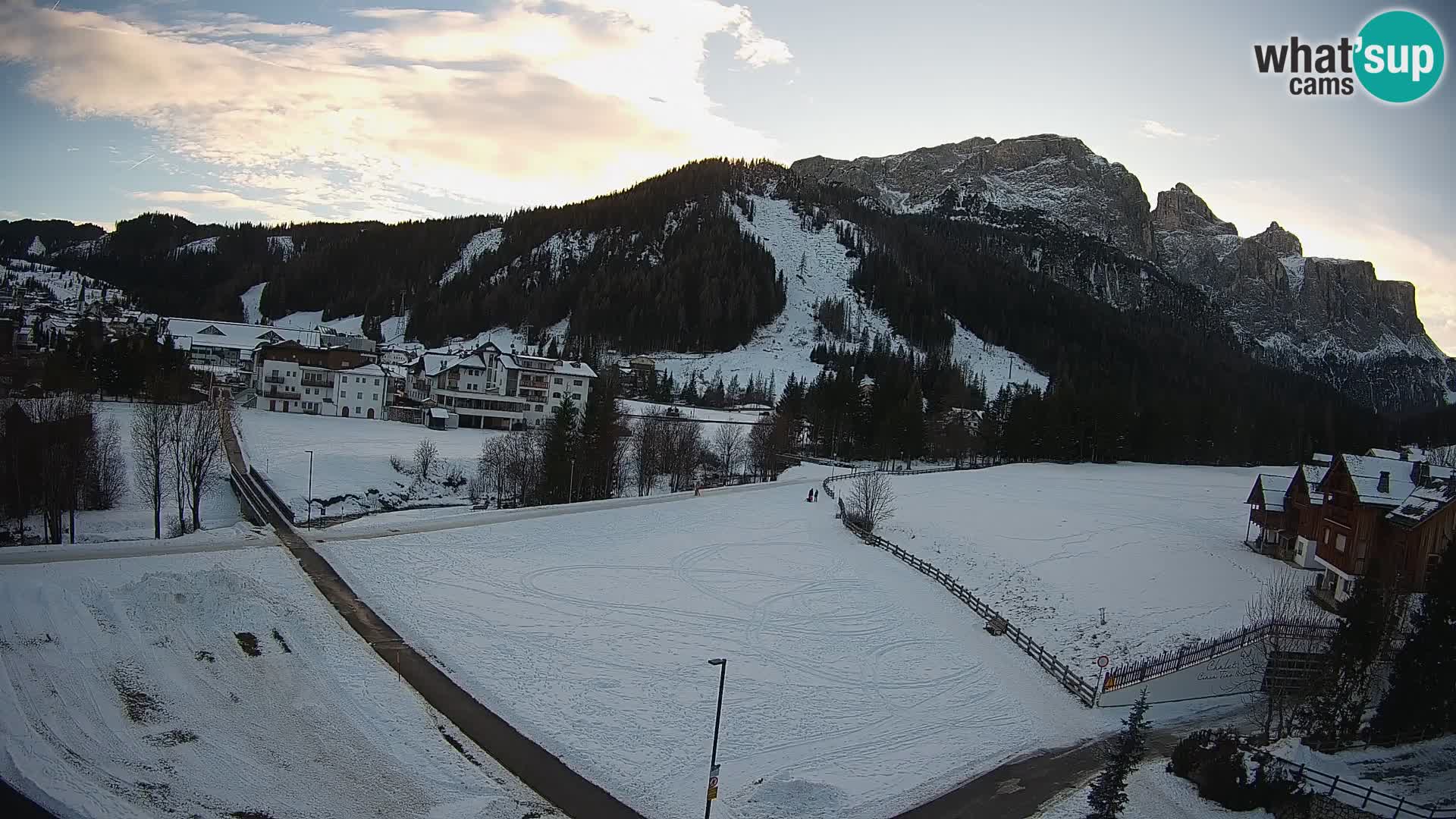 Webcam Corvara | Vista spettacolare Gruppo del Sella