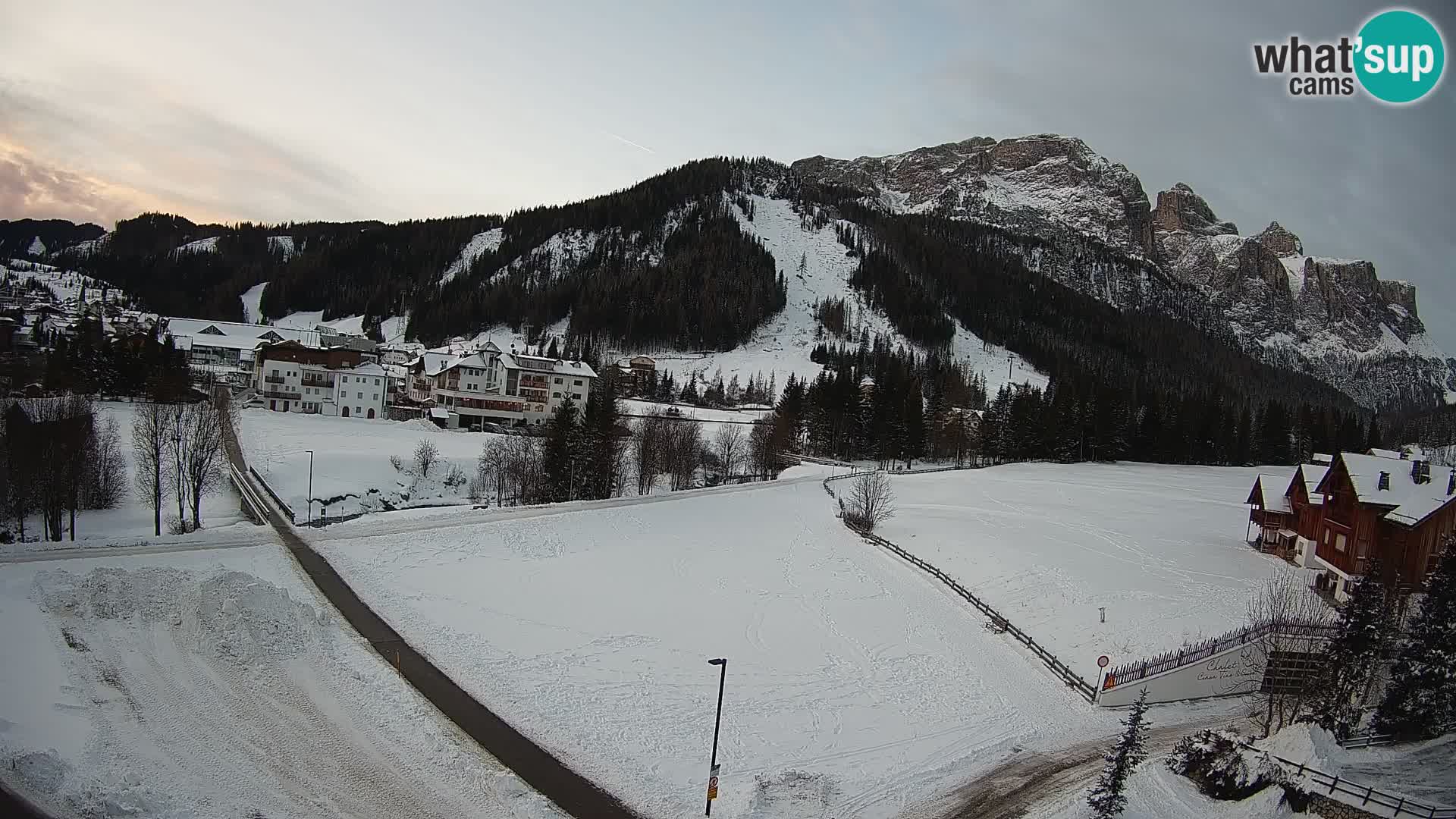 Webcam Corvara | Vista spettacolare Gruppo del Sella