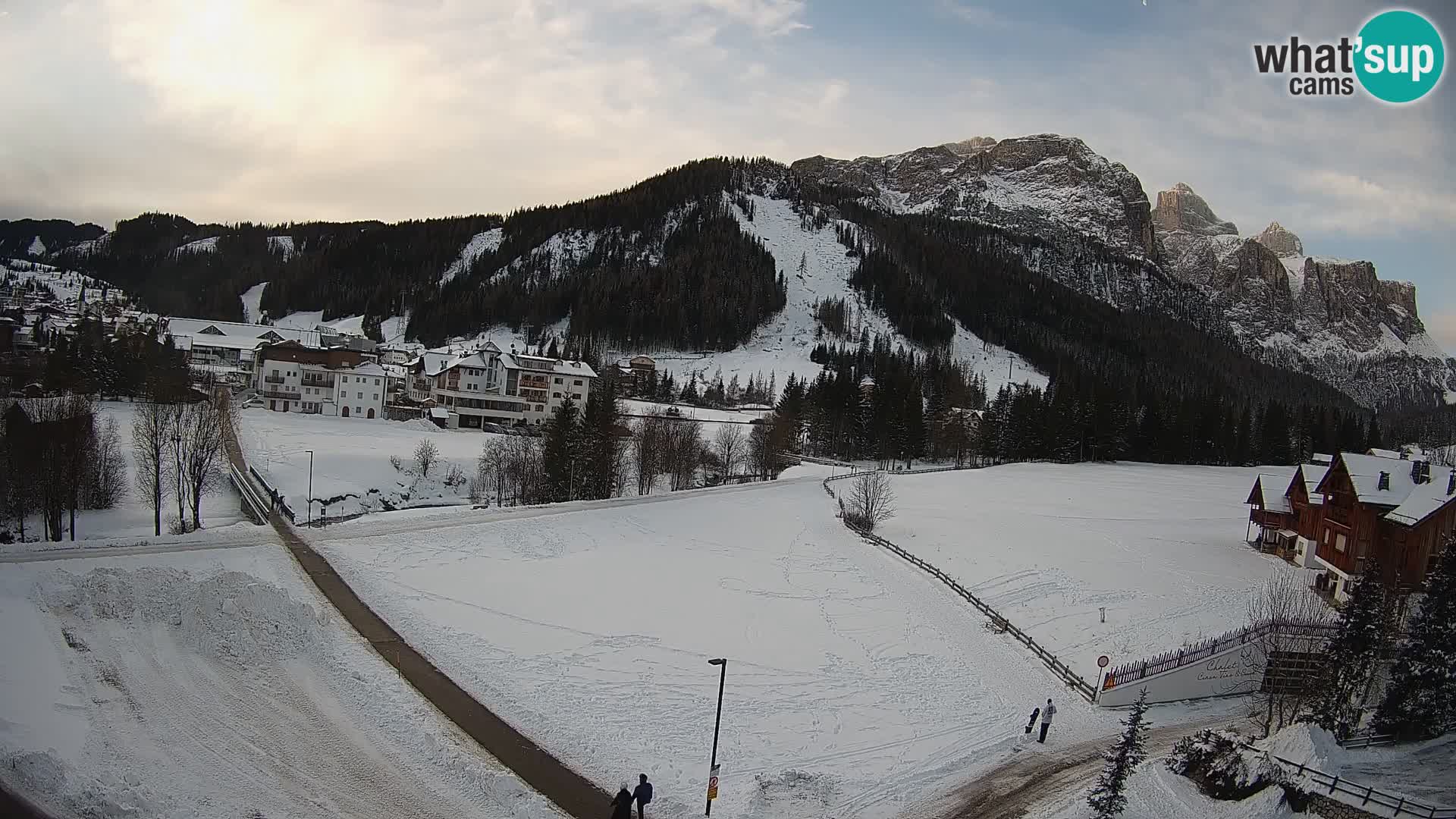 Webcam Corvara | Vista spettacolare Gruppo del Sella