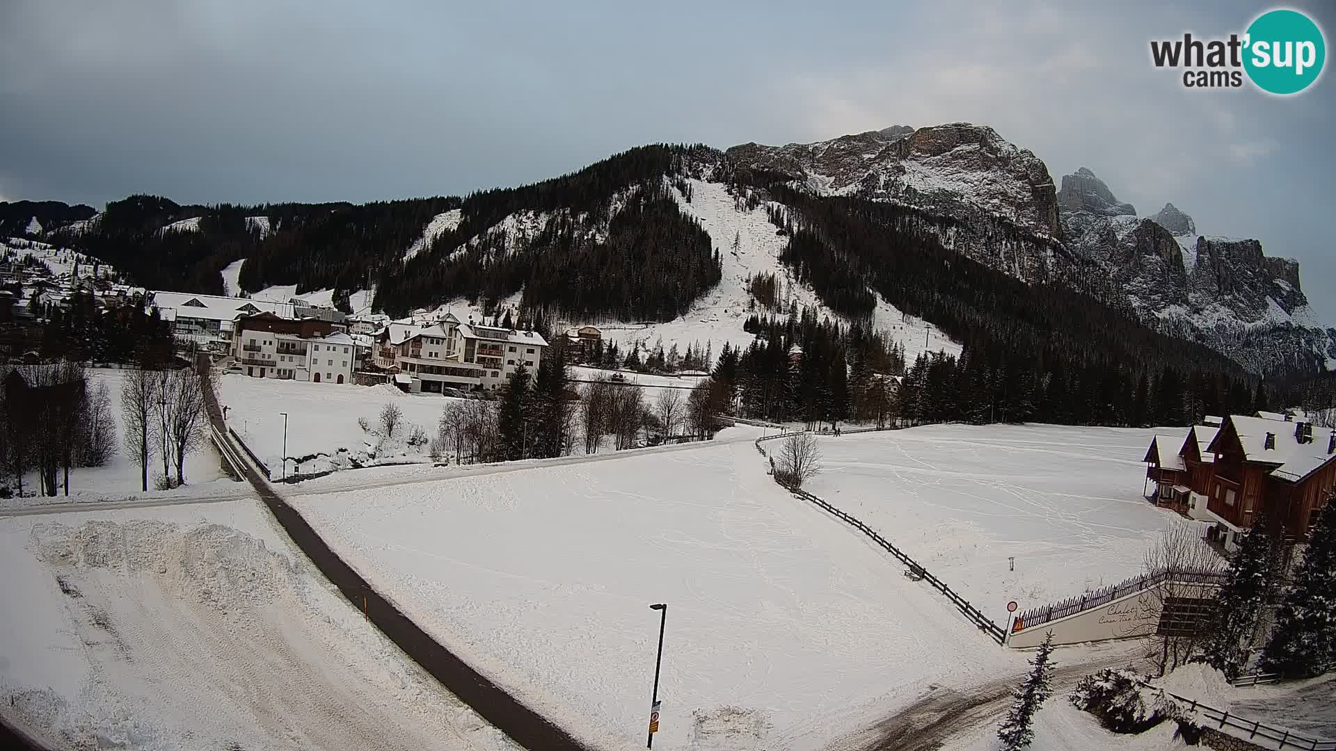 Webcam Corvara | Vista spettacolare Gruppo del Sella