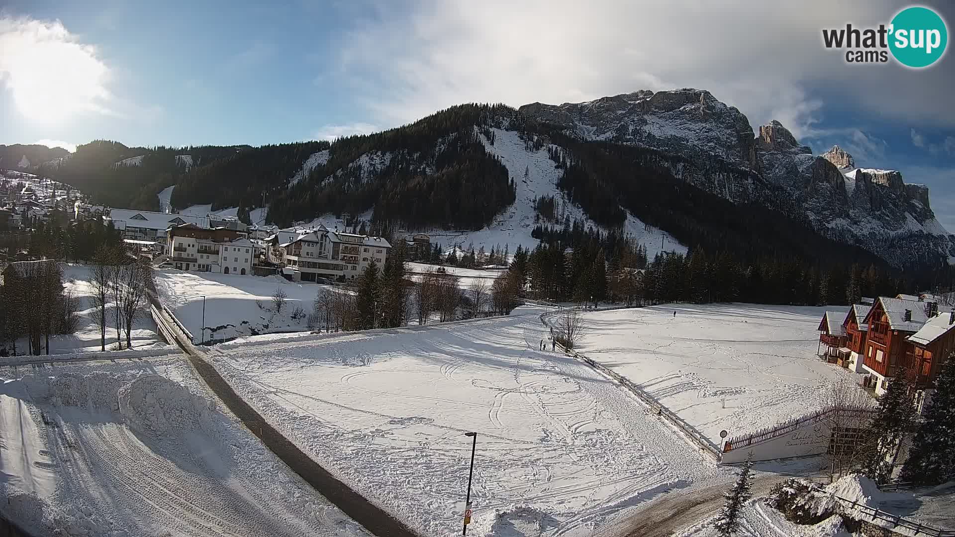 Webcam Corvara | Vista spettacolare Gruppo del Sella