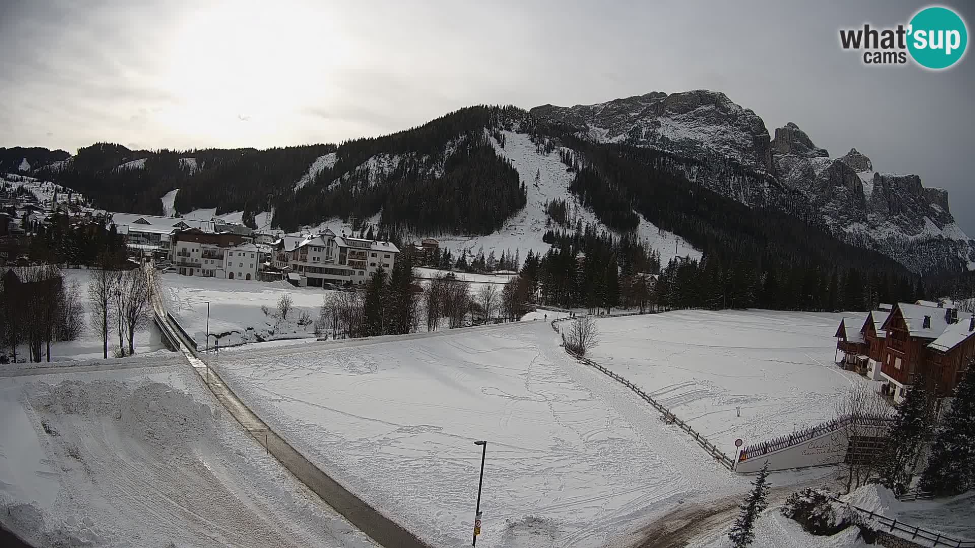 Webcam Corvara in Badia: Spectacular Views of the Sella Group