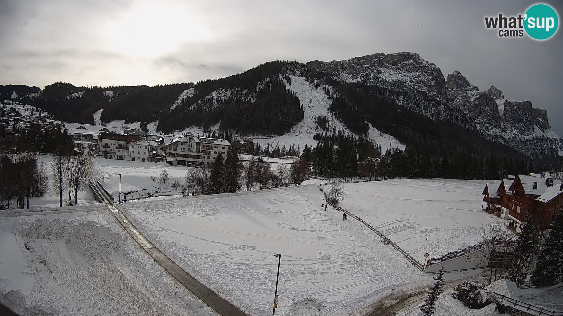 Webcam Corvara | Vista spettacolare Gruppo del Sella