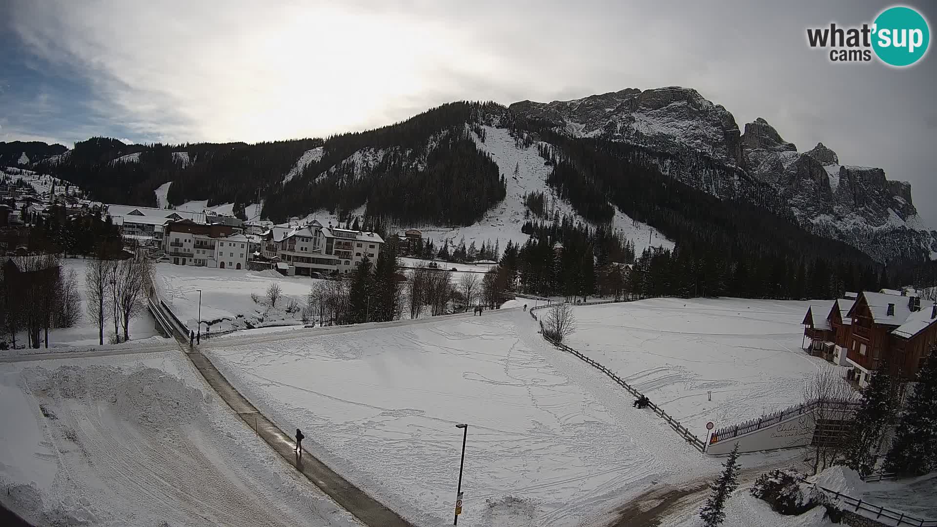 Webcam Corvara | Vista spettacolare Gruppo del Sella