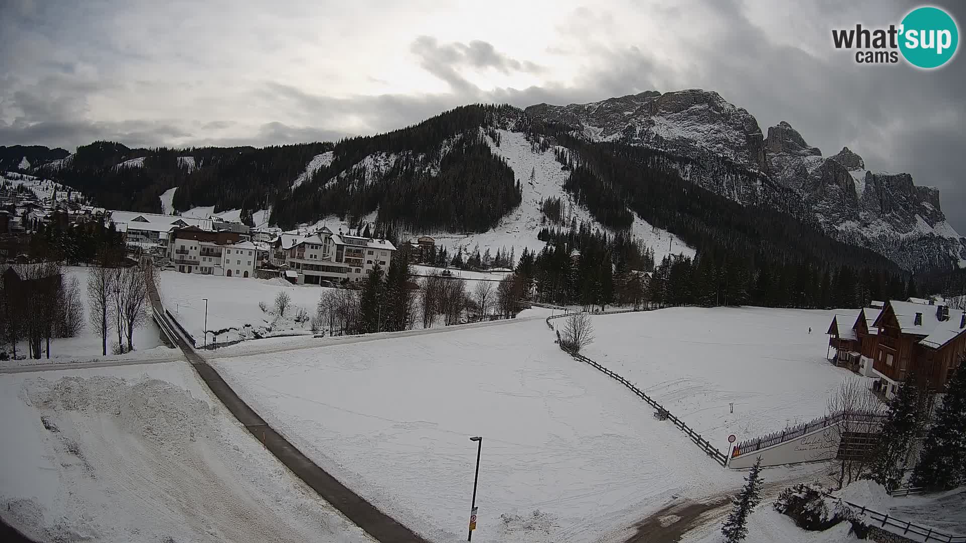 Webcam Corvara | Vista spettacolare Gruppo del Sella