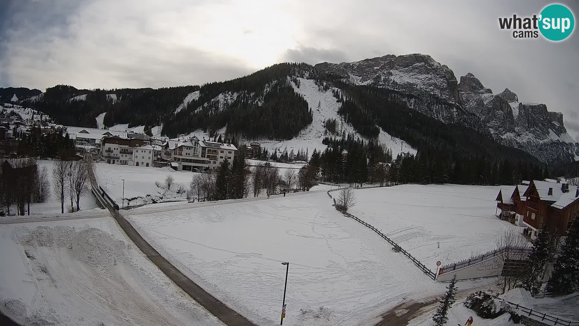 Webcam Corvara in Badia: Spectacular Views of the Sella Group