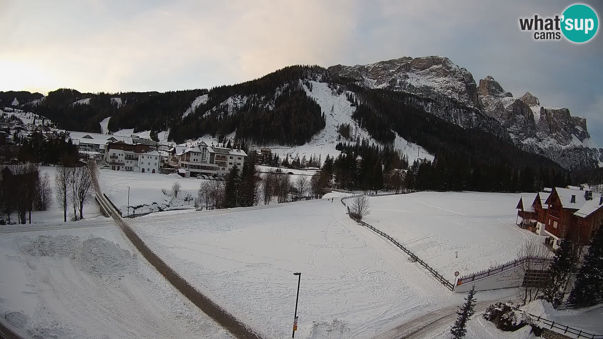 Webcam Corvara in Badia: Spectacular Views of the Sella Group