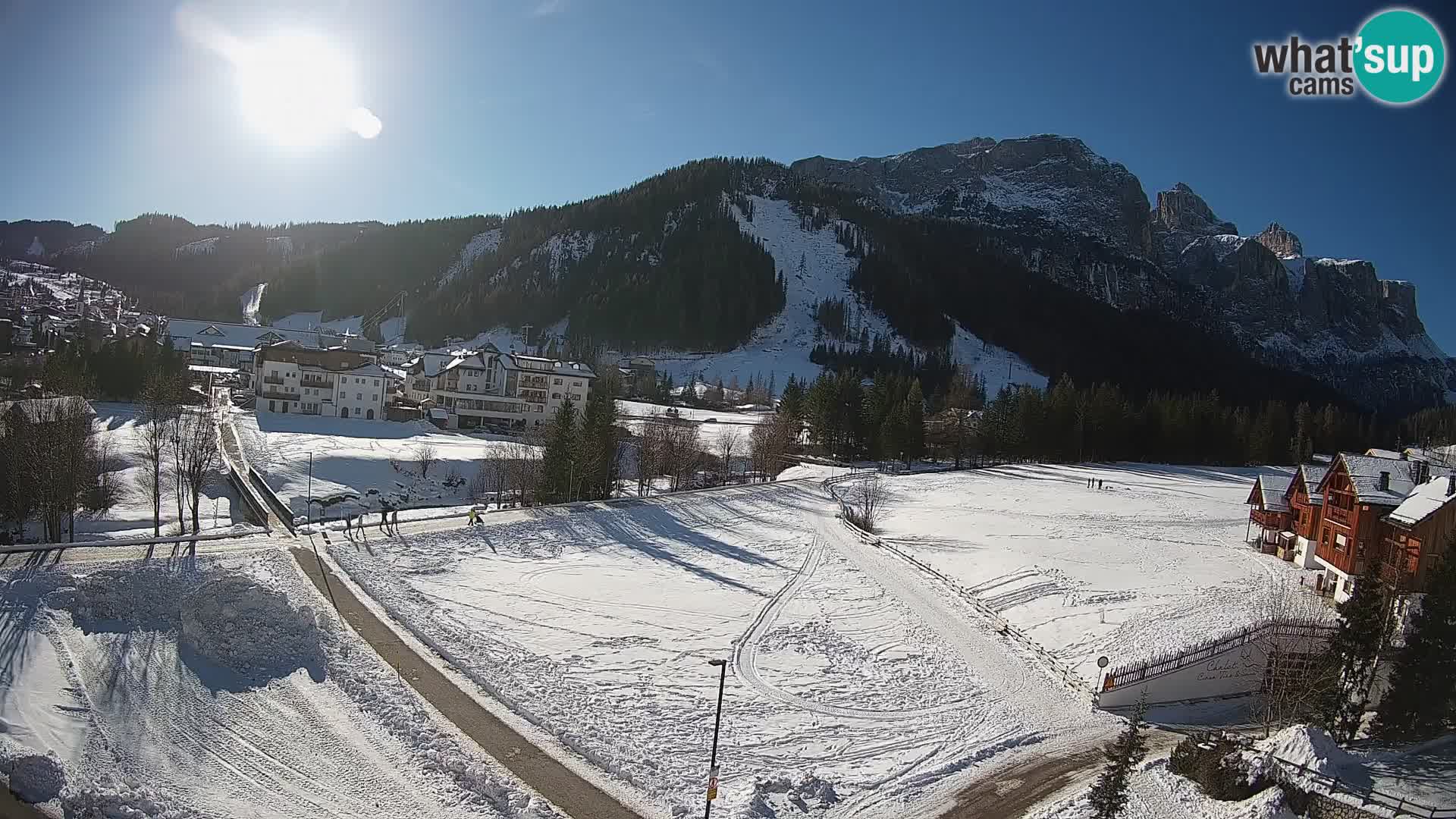 Kamera Corvara: Izjemen pogled na vrhove gorovja Sella v Dolomitih