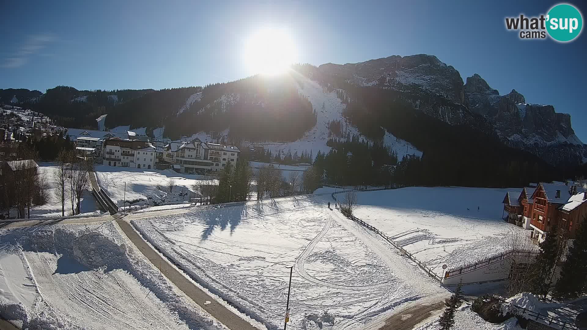 Webcam Corvara in Badia: Spectacular Views of the Sella Group