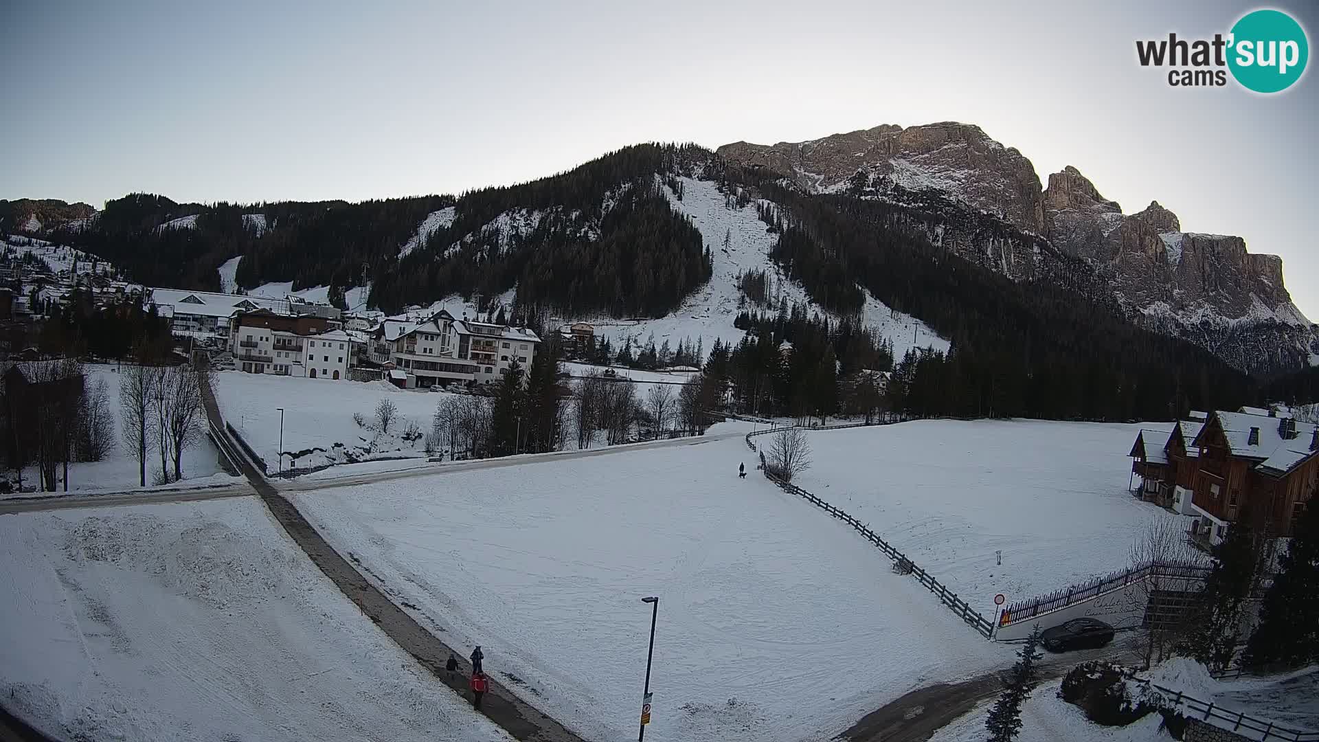 Webcam Corvara in Badia: Spectacular Views of the Sella Group