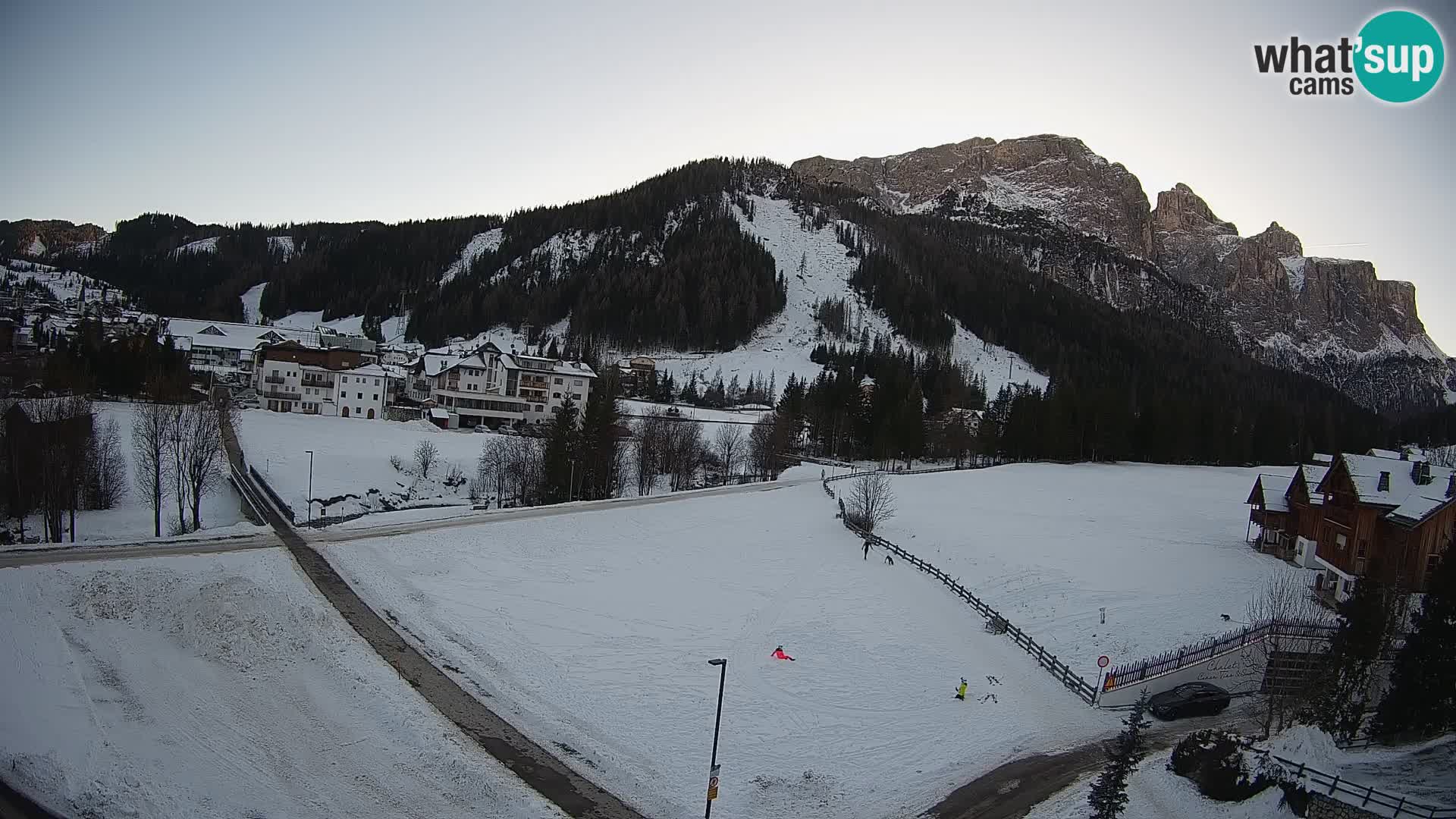 Webcam Corvara | Vista spettacolare Gruppo del Sella