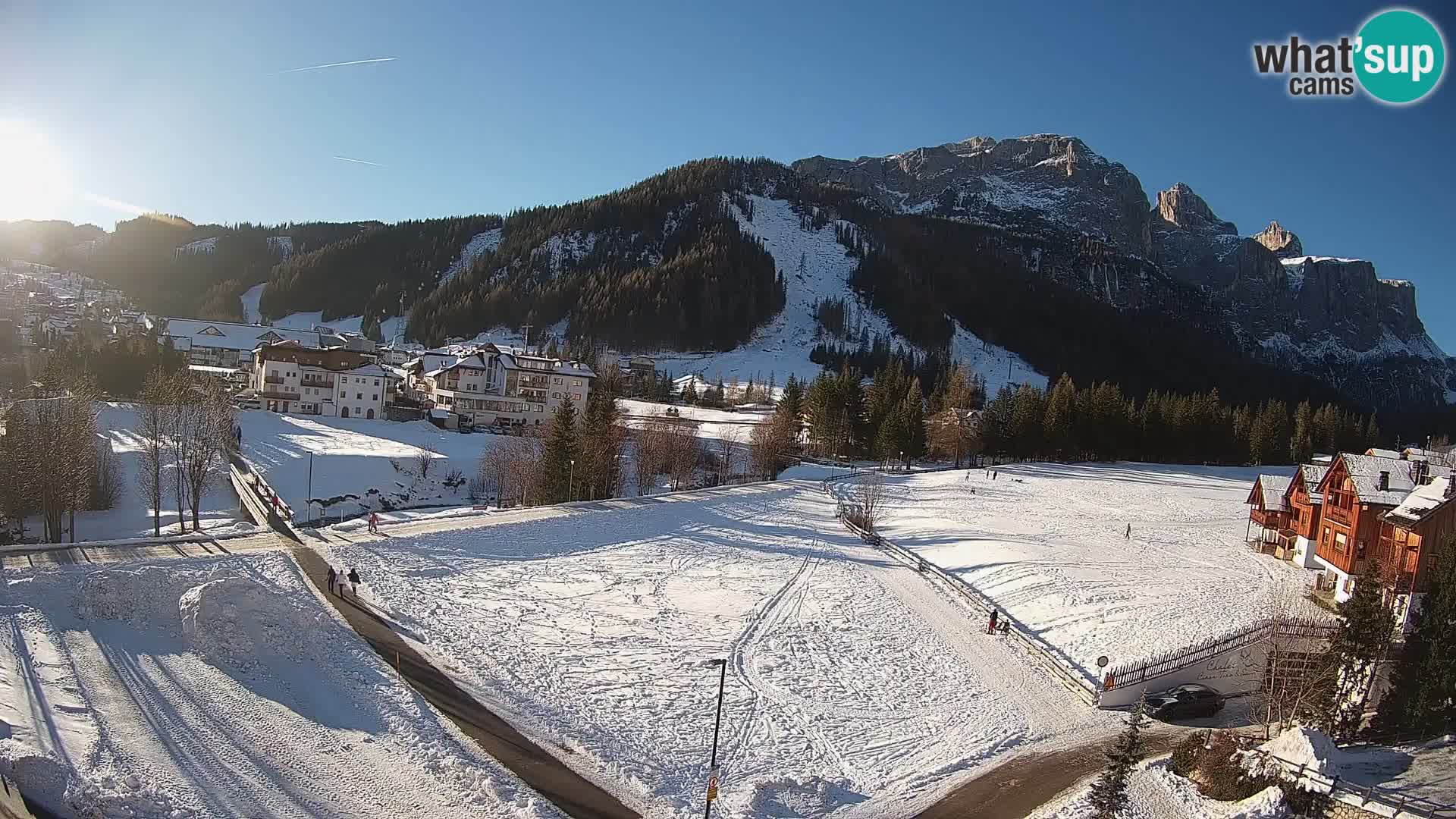 Webcam Corvara | Vista spettacolare Gruppo del Sella