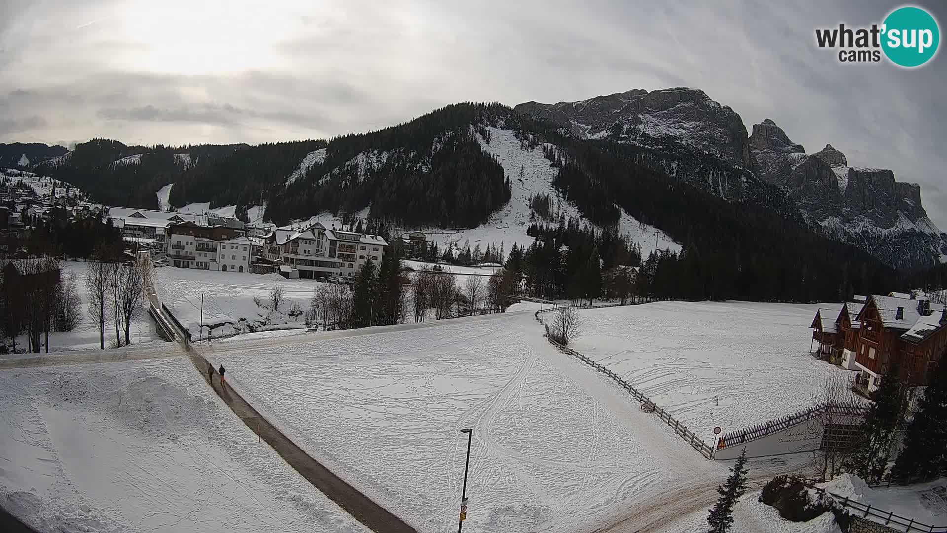 Webcam Corvara | Vista spettacolare Gruppo del Sella