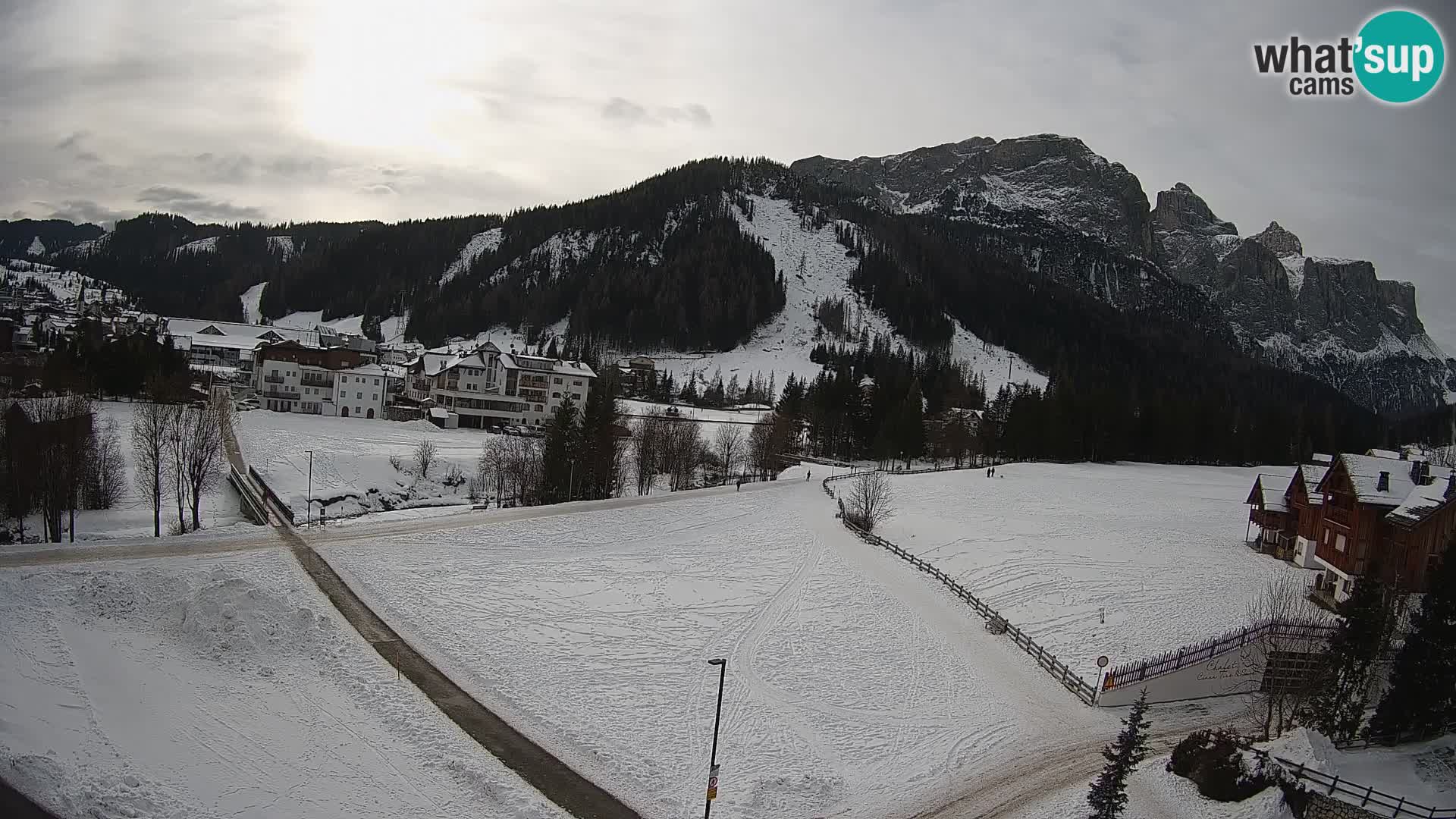 Webcam Corvara | Vista spettacolare Gruppo del Sella