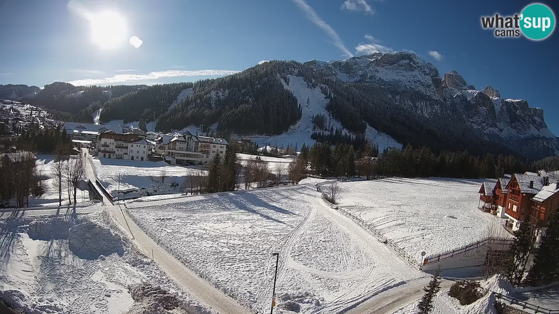 Live cam Corvara | Vues spectaculaires sur le groupe Sella