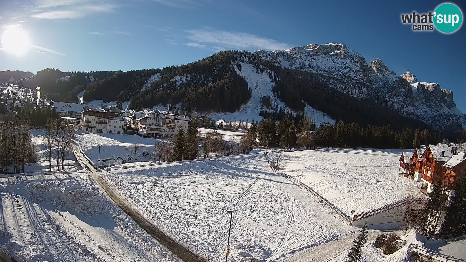 Webcam Corvara in Badia: Spectacular Views of the Sella Group