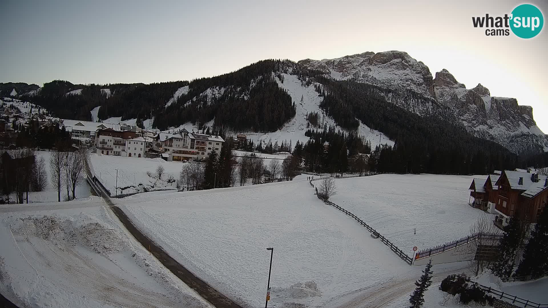 Webcam Corvara in Badia: Spectacular Views of the Sella Group