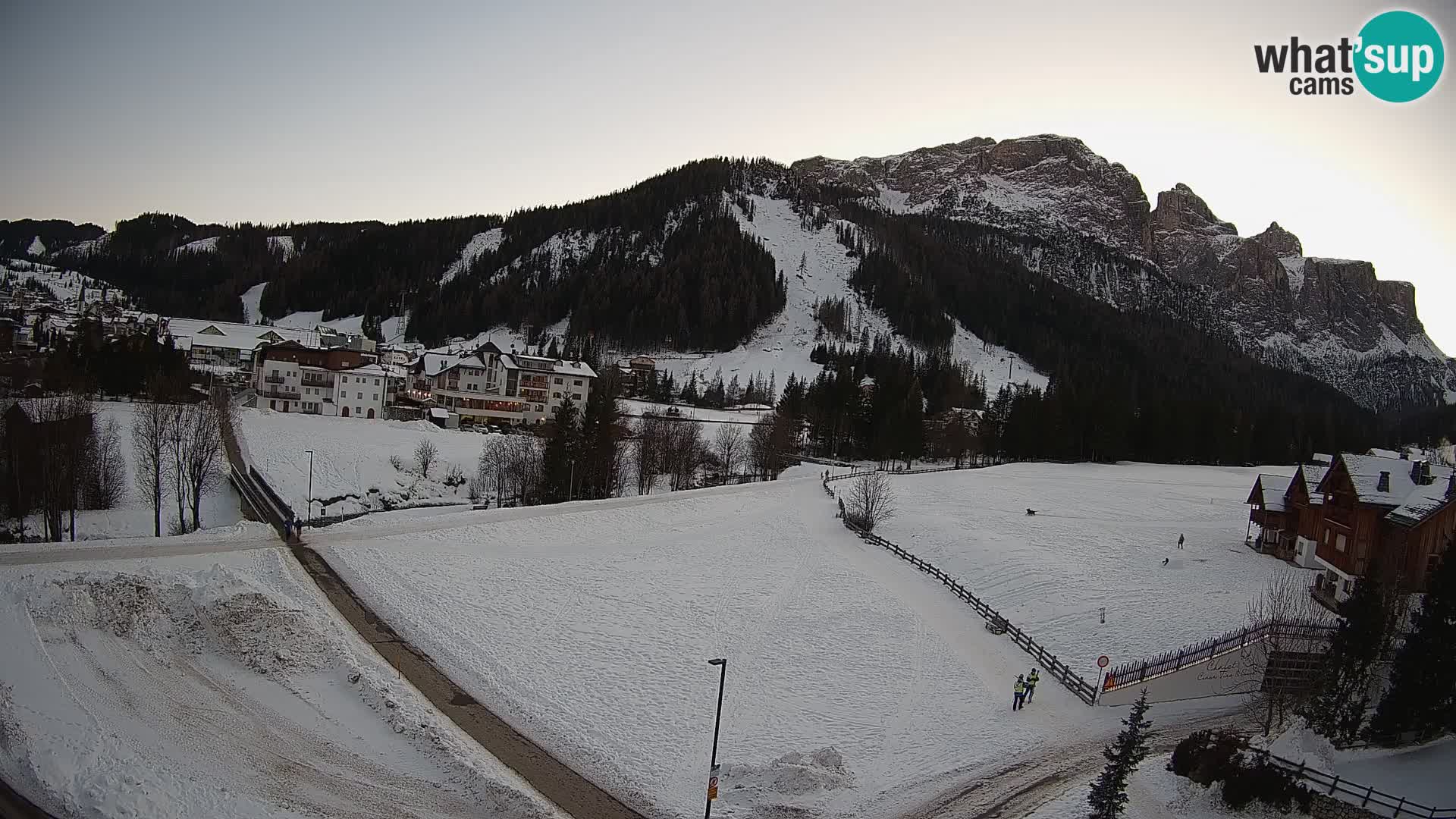 Webcam Corvara | Vista spettacolare Gruppo del Sella