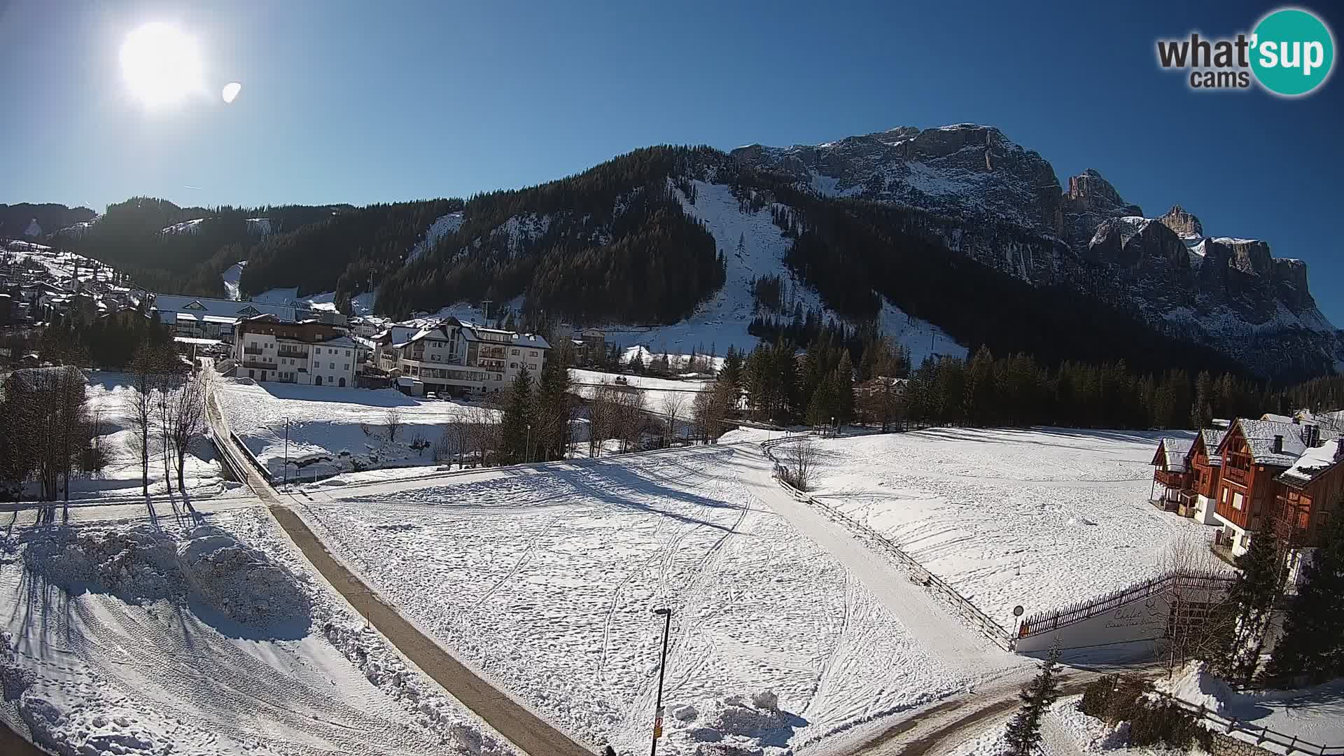 Webcam Corvara | Vista spettacolare Gruppo del Sella