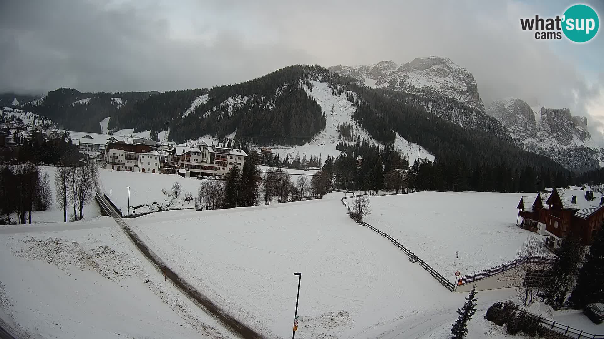 Webcam Corvara | Vista spettacolare Gruppo del Sella