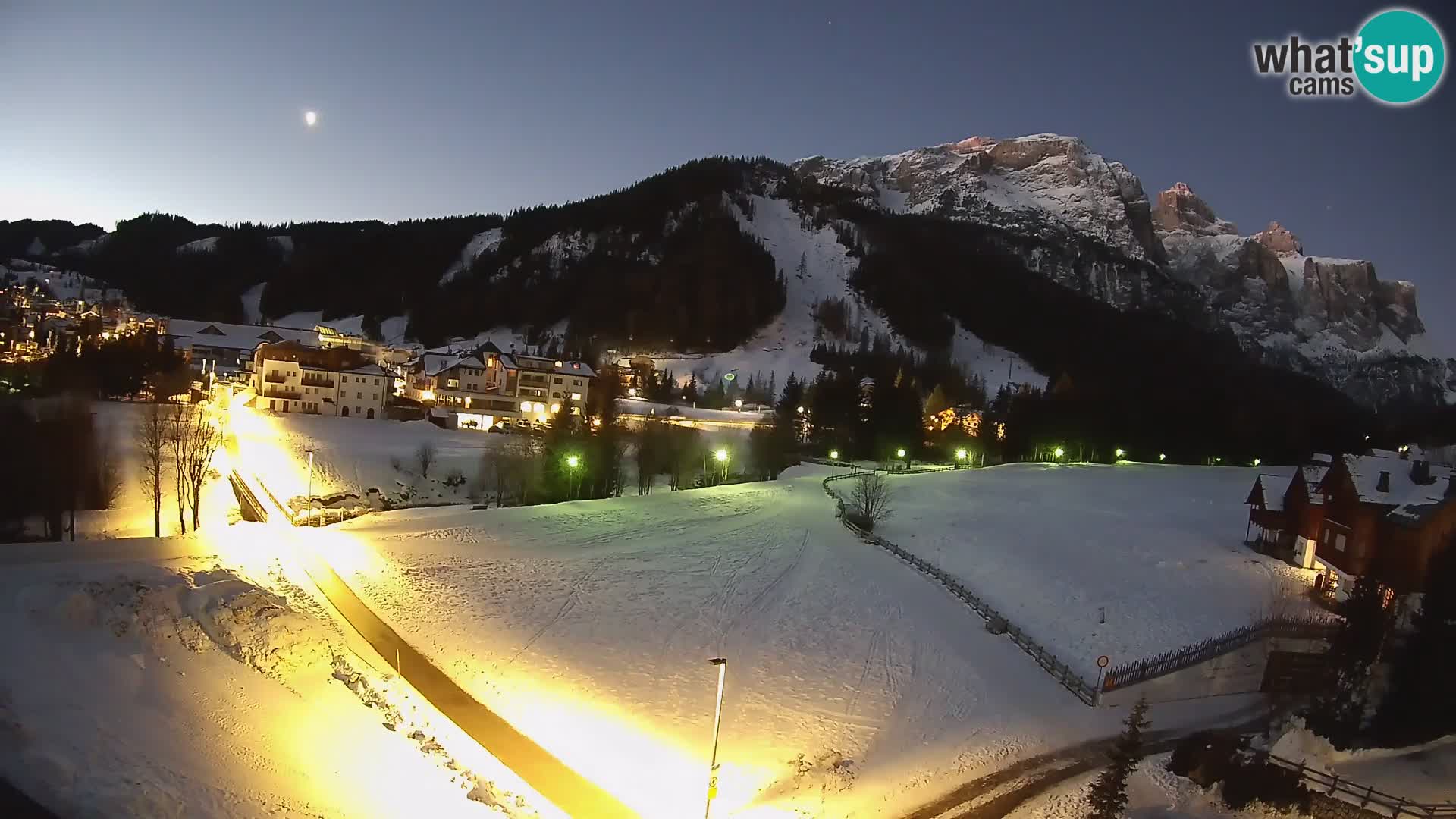 Webcam Corvara | Vista spettacolare Gruppo del Sella