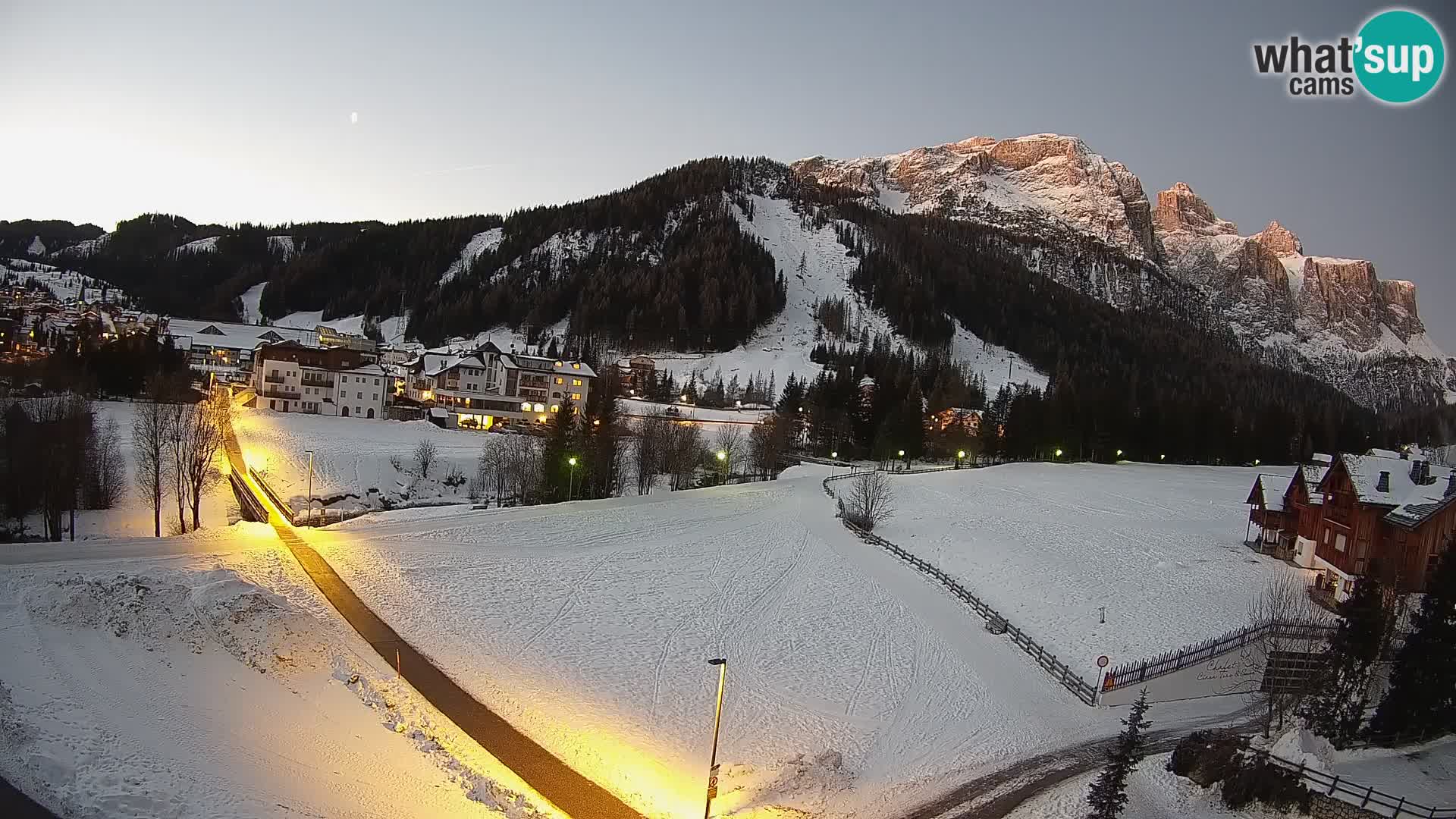 Webcam Corvara | Vista spettacolare Gruppo del Sella