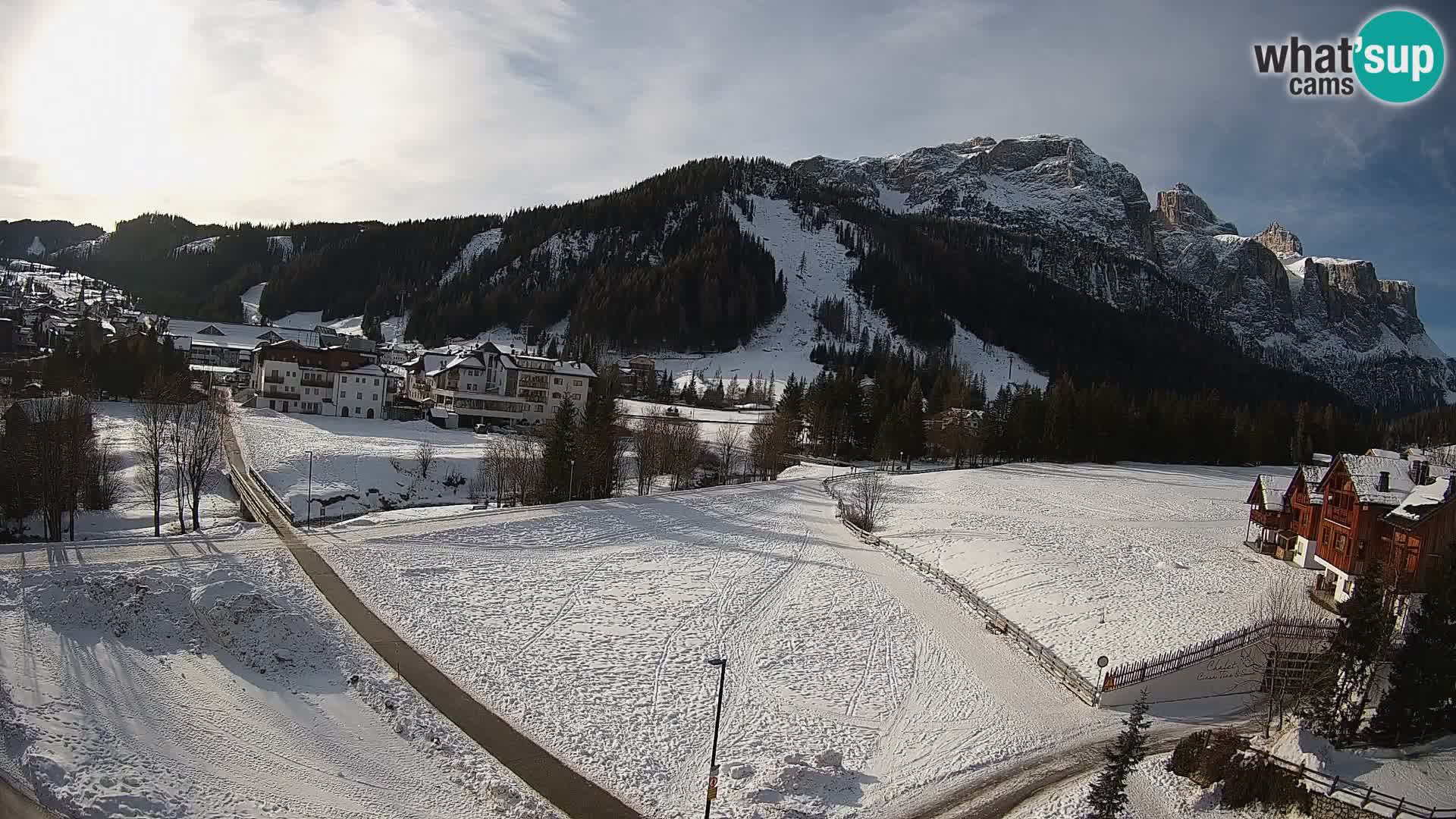 Webcam Corvara in Badia: Spectacular Views of the Sella Group