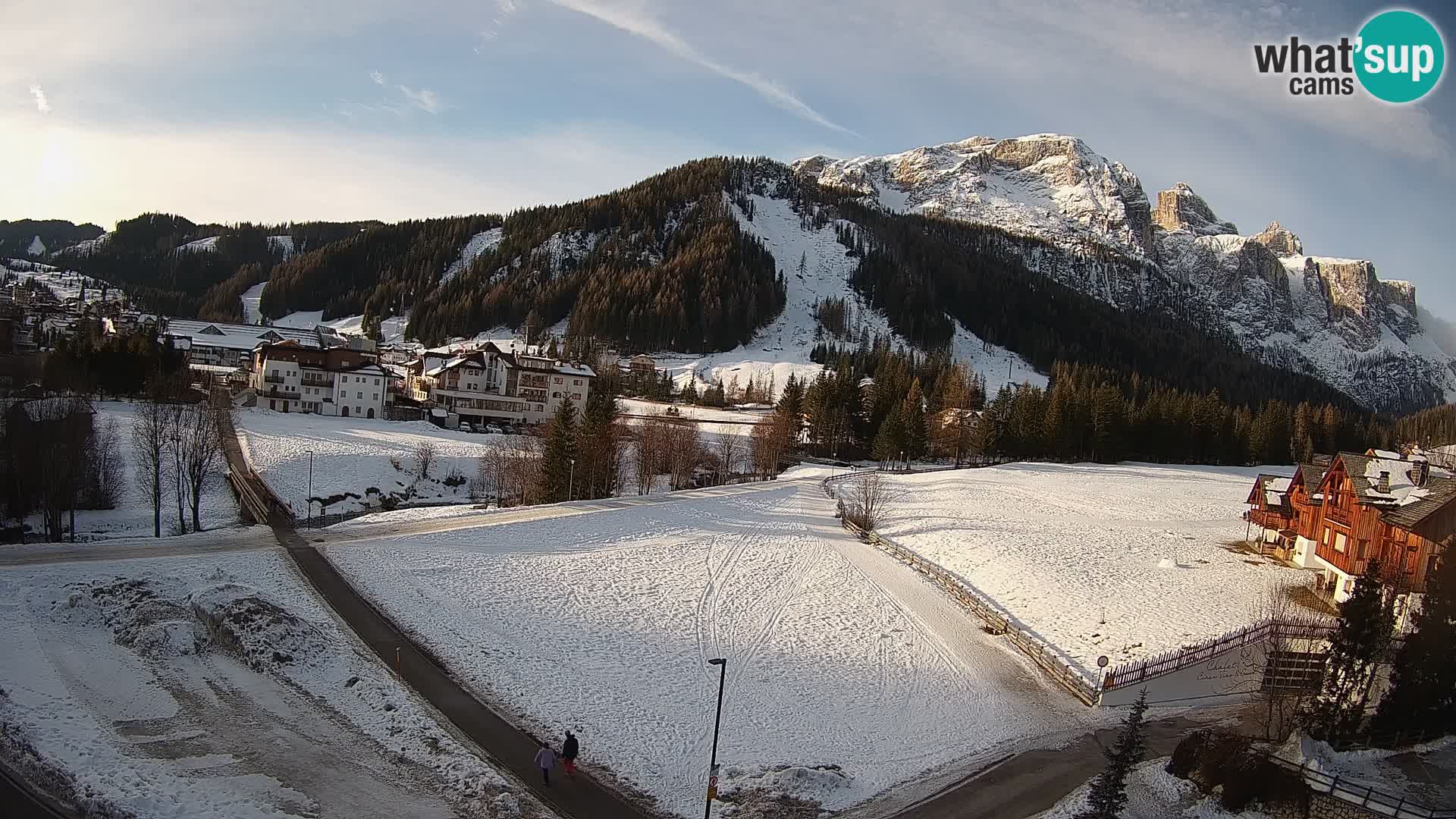 Webcam Corvara in Badia: Spectacular Views of the Sella Group