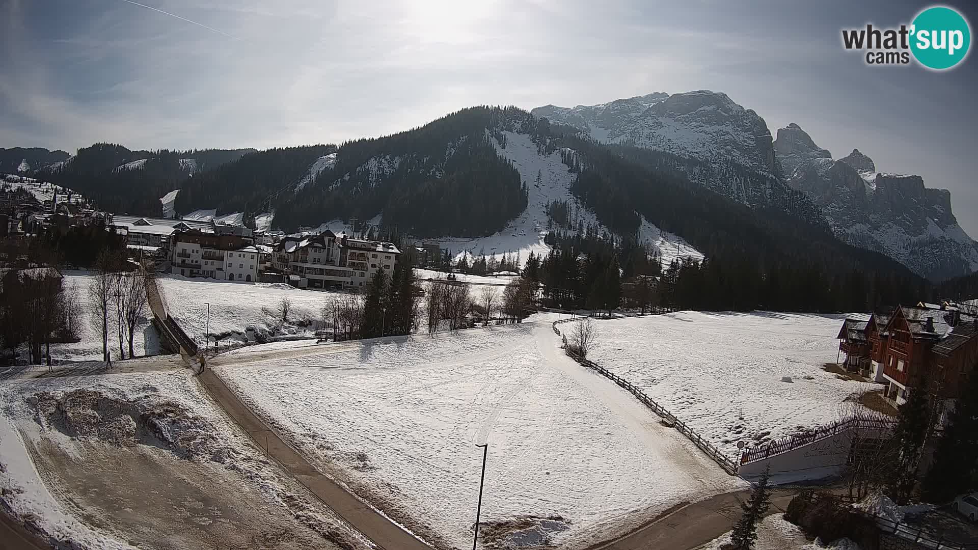 Webcam Corvara | Vista spettacolare Gruppo del Sella