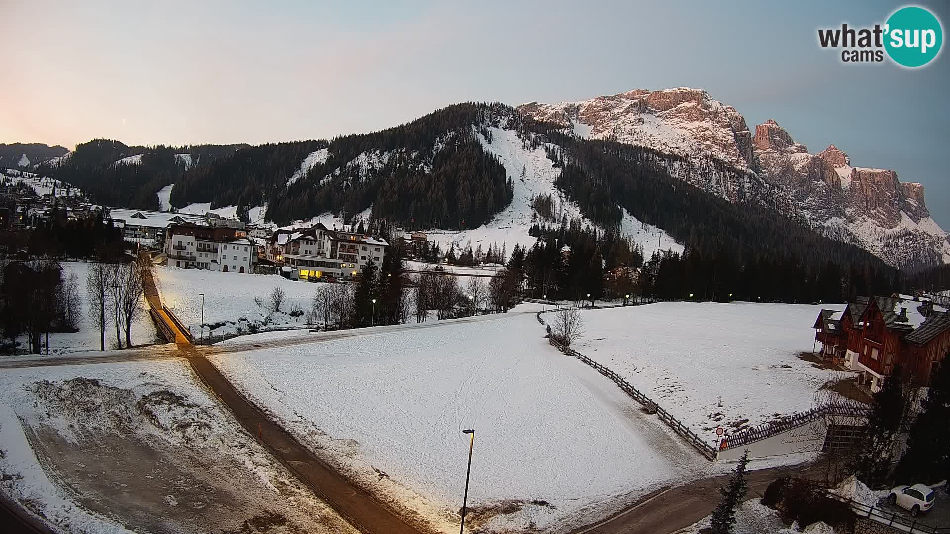 Webcam Corvara | Vista spettacolare Gruppo del Sella