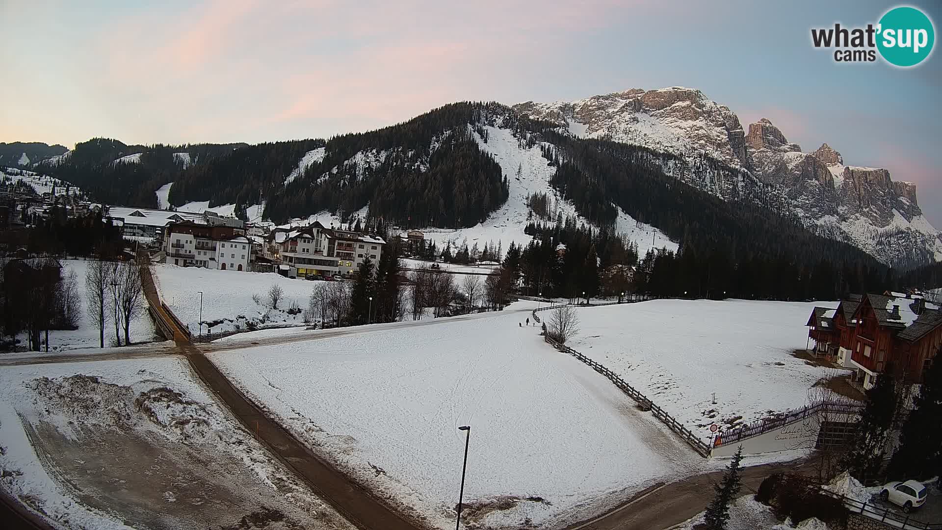 Webcam Corvara | Vista spettacolare Gruppo del Sella